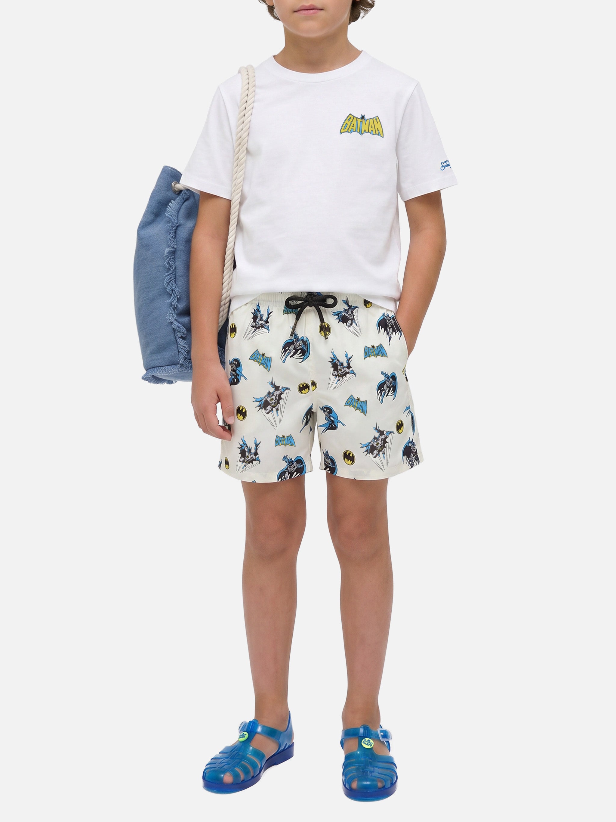 mc2-saint-barth-portland-jr-t-shirt-bambino-batman-special-edition-bianca image 2