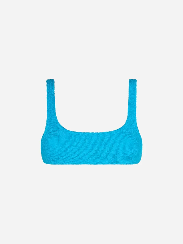 mc2-saint-barth-top-bikini-naima-bralette-crinkle-turchese-tinta-unita image 1