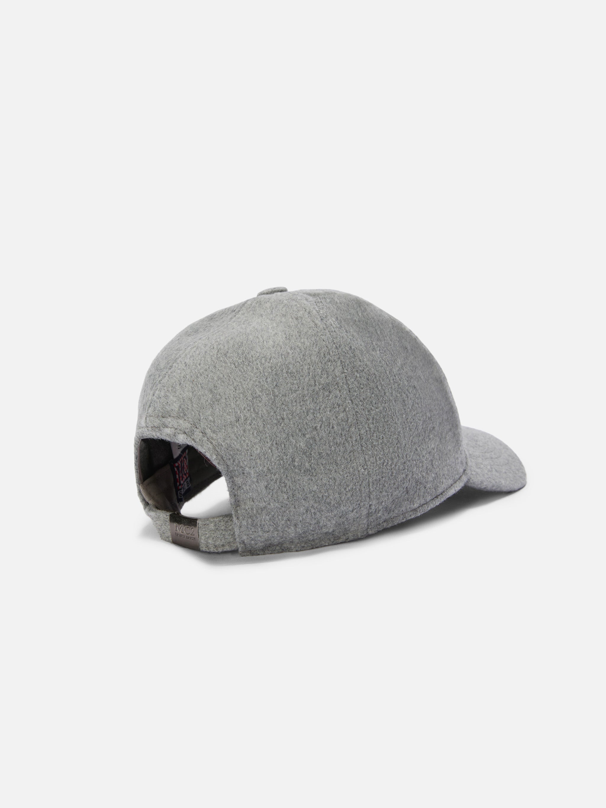 mc2-saint-barth-cappello-visiera-baseball-felt-grigio-misto-lana image 3