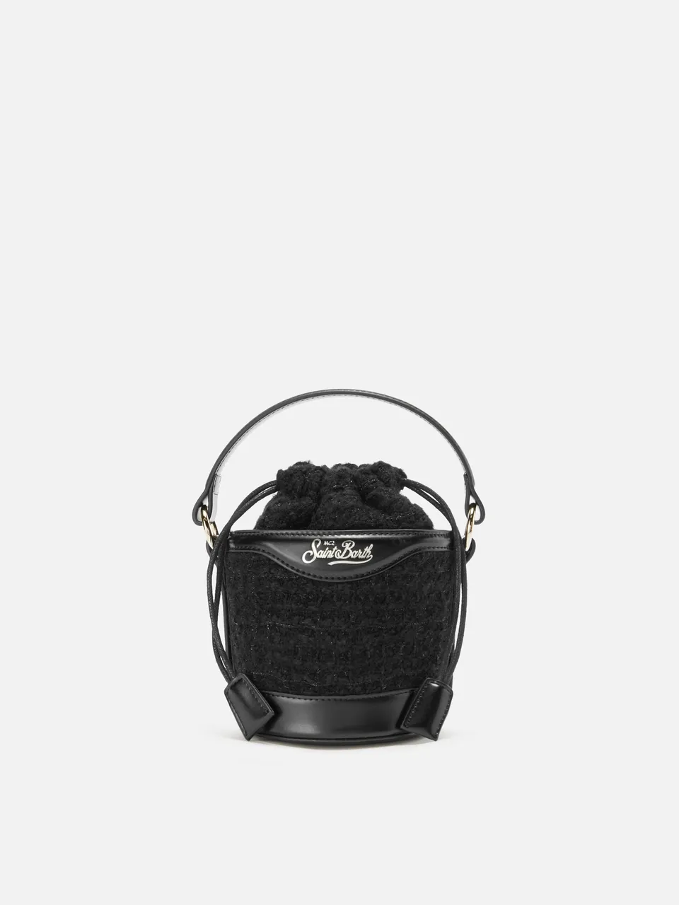 mc2-saint-barth-mila-tweed-borsa-a-secchiello-nero-12x12x12-cm image 1