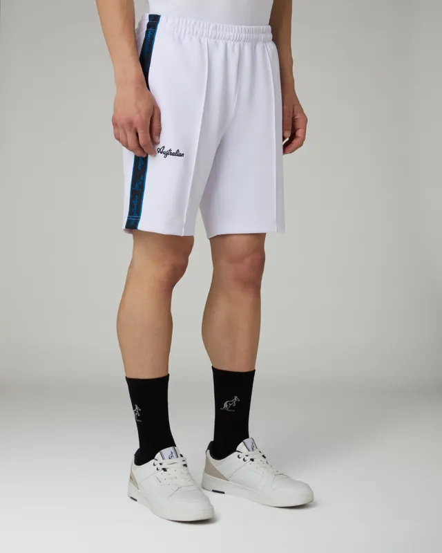 australian-blue-tape-short-bianco-in-tessuto-shot-con-tape image 1