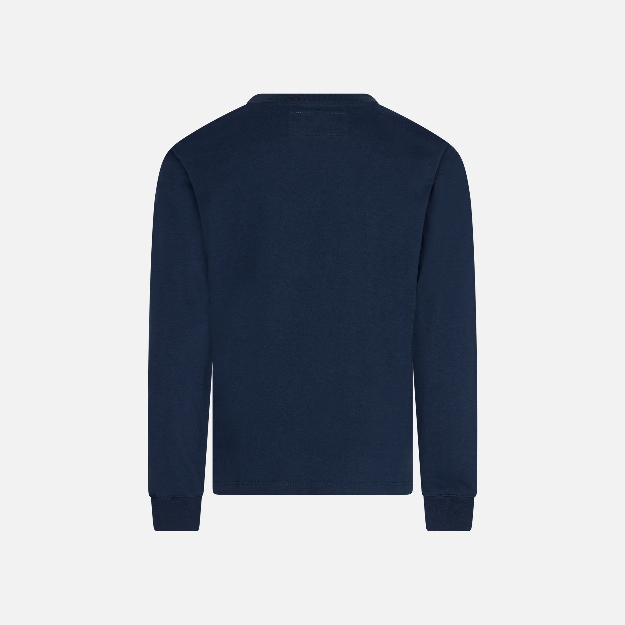 mc2-saint-barth-t-shirt-bambino-blu-navy-maniche-lunghe-sky-club-bambino image 3
