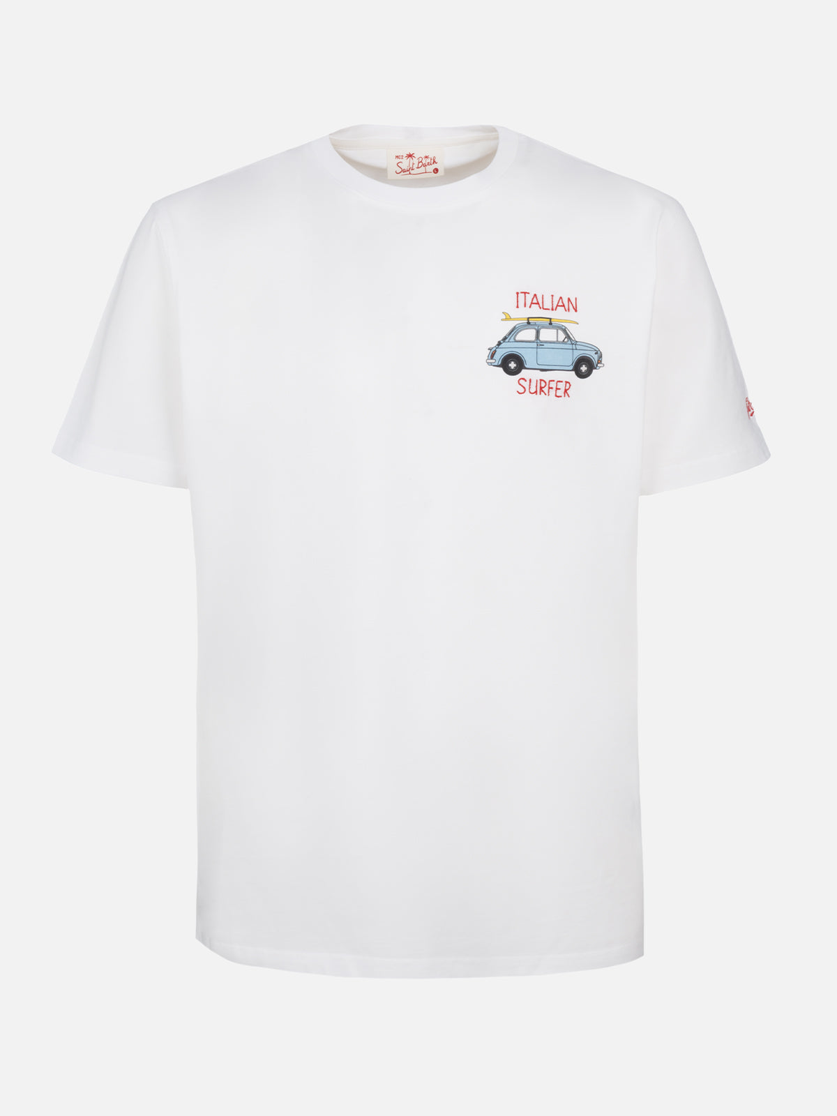 mc2-saint-barth-t-shirt-fiat-500-special-edition-uomo-in-puro-cotone-bianco image 3