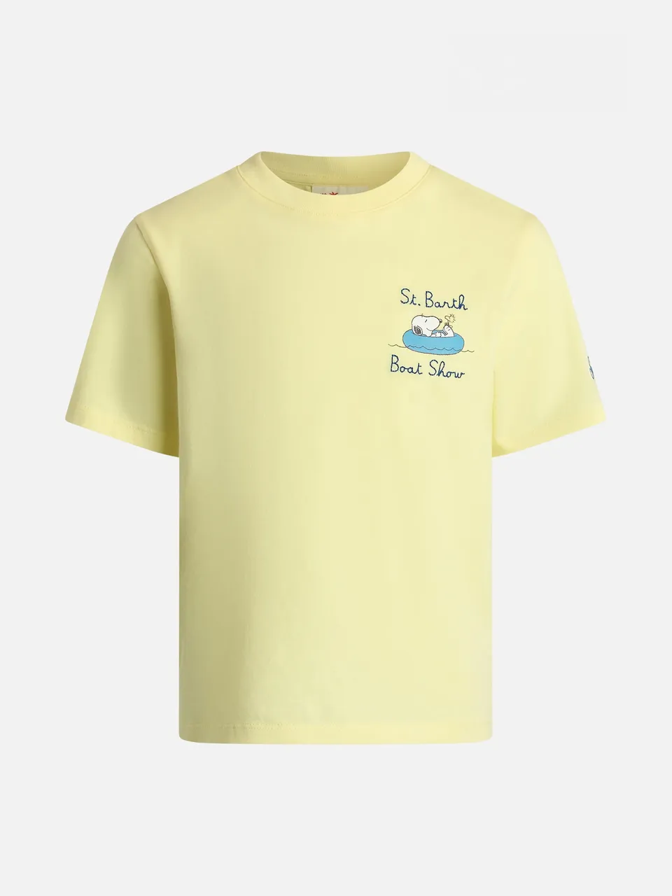mc2-saint-barth-t-shirt-bambino-in-cotone-con-stampa-snoopy-e-ricamo-st-barth-bo image 1