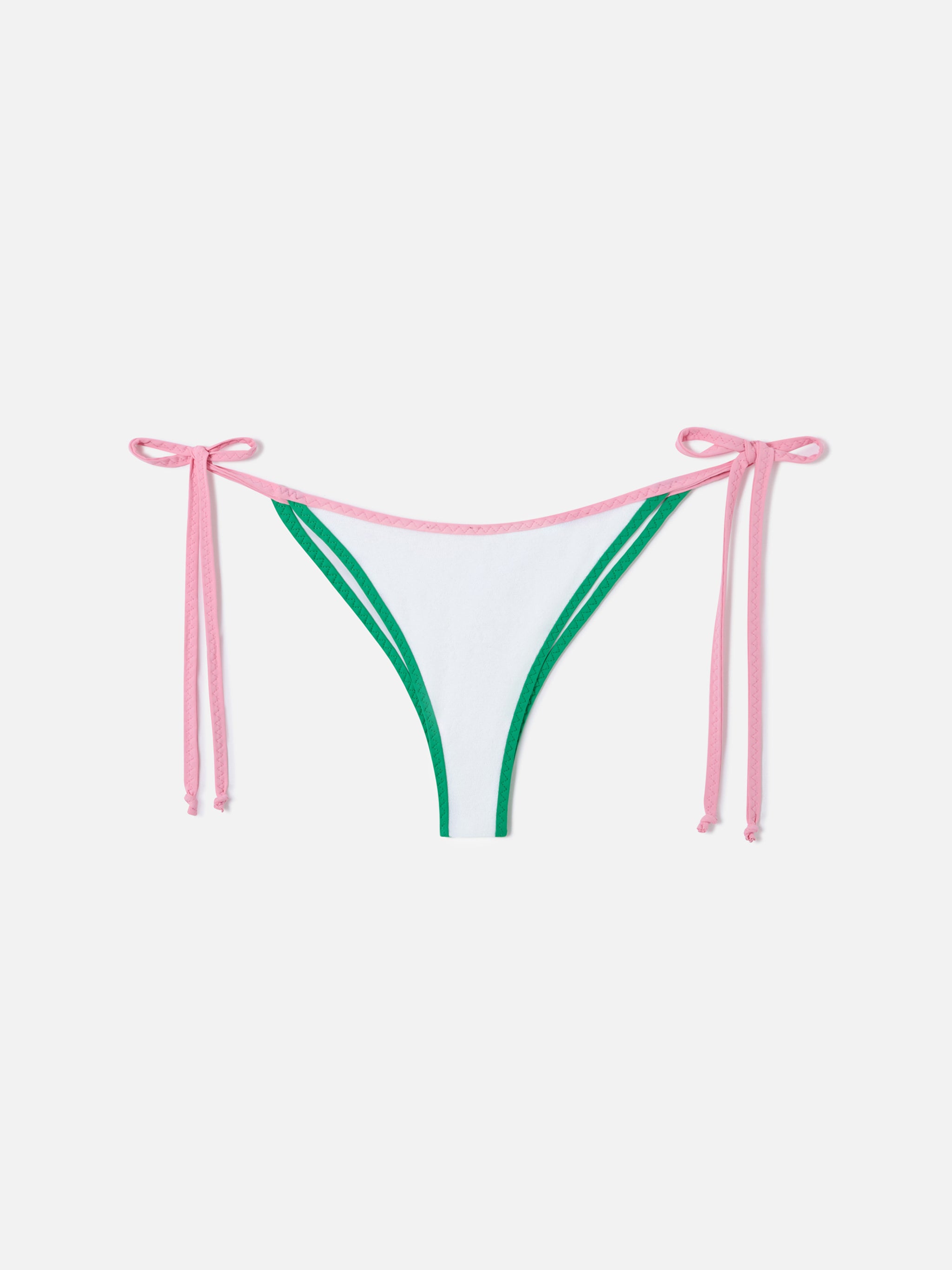 mc2-saint-barth-slip-mare-marielle-string-donna-effetto-spugna-bianco-con-piping image 1