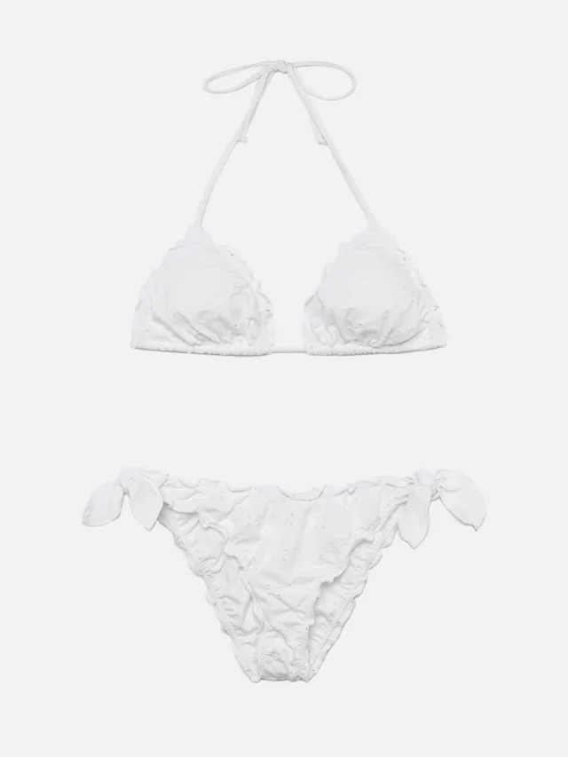 mc2-saint-barth-sagittarius-moon-bikini-triangolo-sangallo-bianco image 1