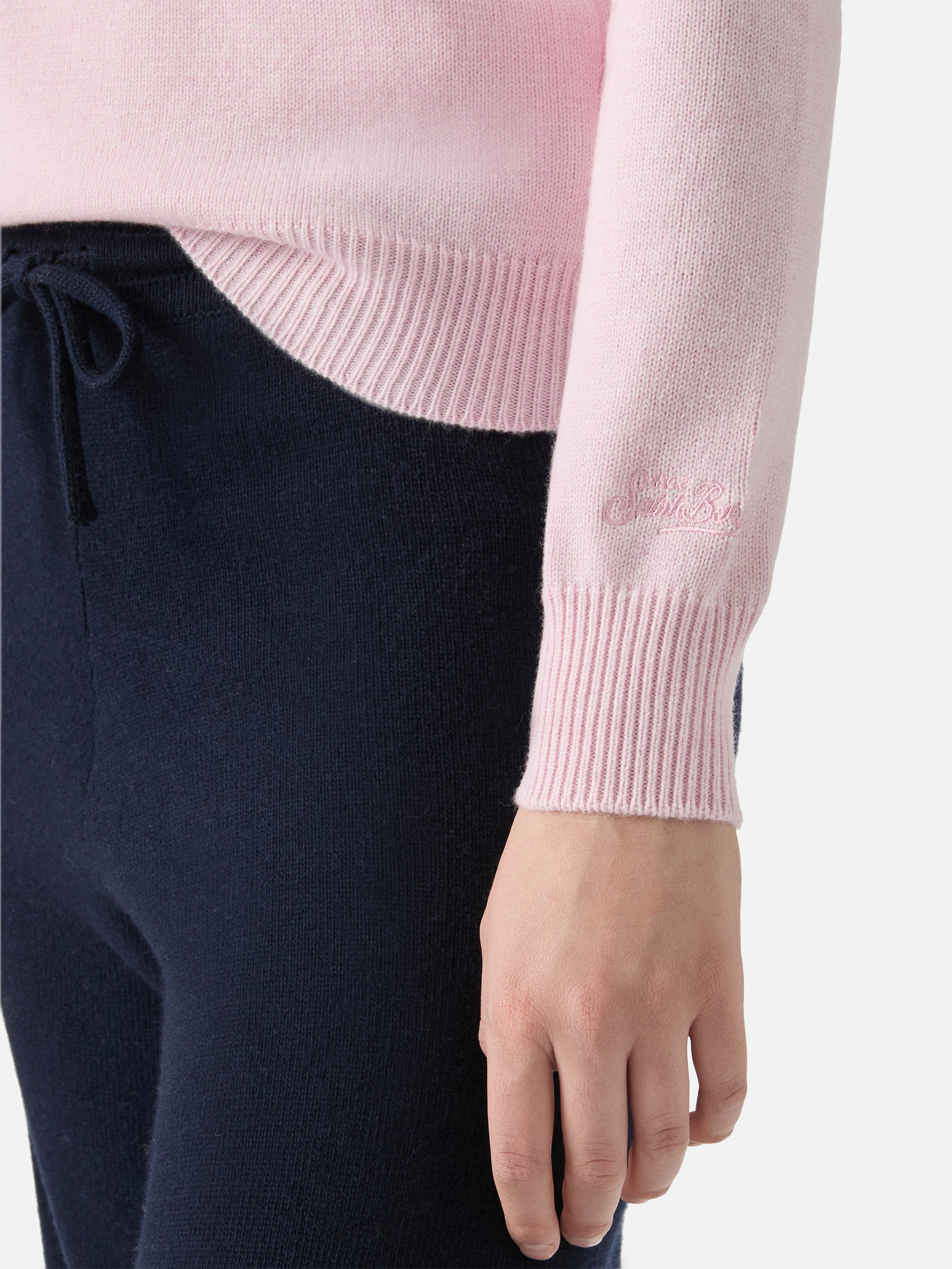 mc2-saint-barth-new-queen-maglione-donna-bianco-jacquard-sono-a-dieta image 4