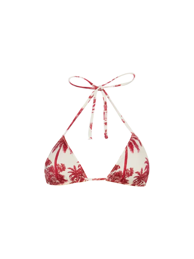 mc2-saint-barth-leah-top-bikini-triangolo-scorrevole-stampa-toile-de-jouy-bordea image 1