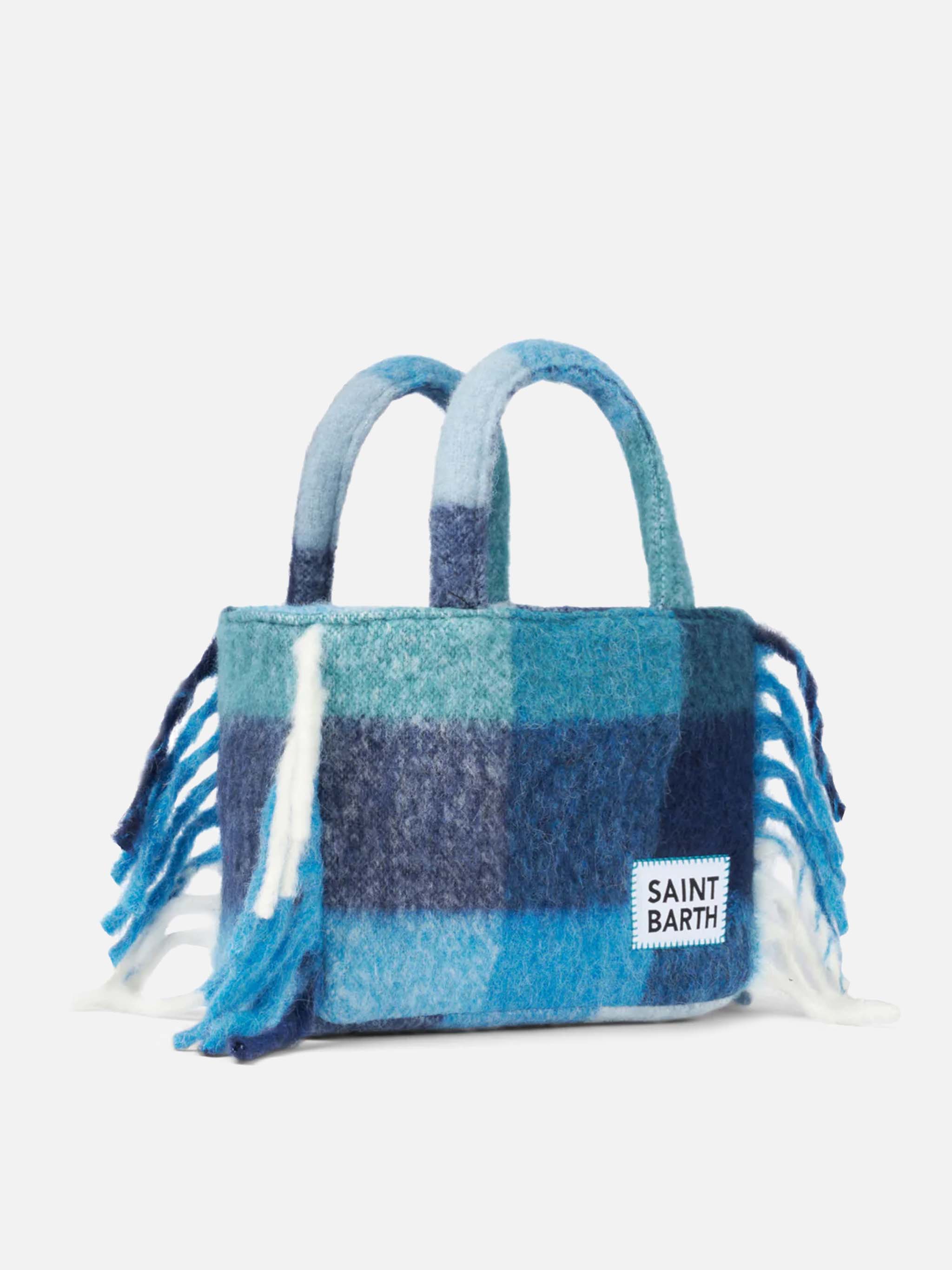 mc2-saint-barth-borsa-colette-coperta-con-stampa-check-blu-e-azzurro image 3