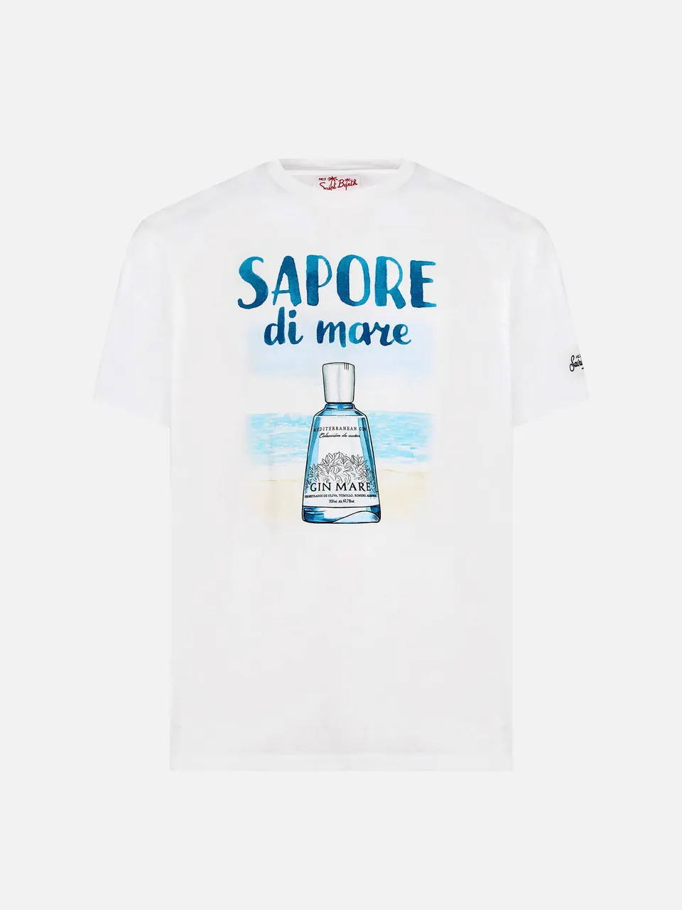 mc2-saint-barth-t-shirt-uomo-bianca-special-edition-gin-mare-sapore-di-mare image 1