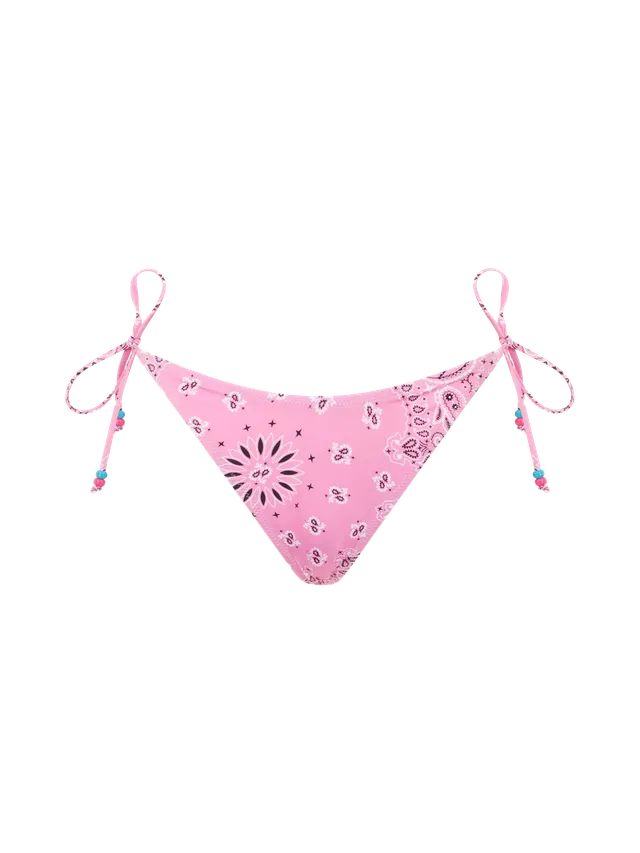 mc2-saint-barth-norah-slip-mare-donna-bandana-rosa-con-charms image 1