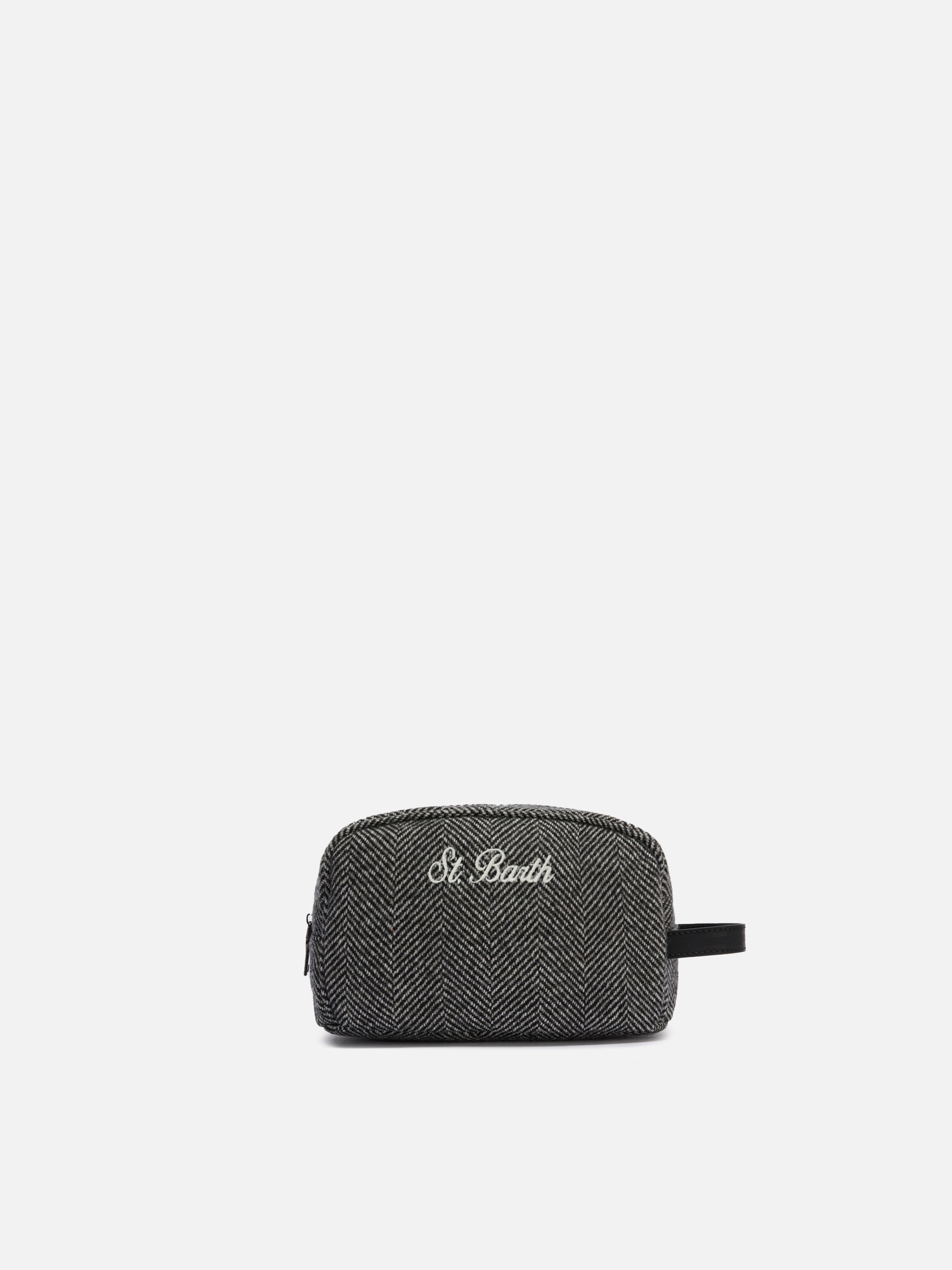 mc2-saint-barth-westwood-wool-vanity-case-misto-lana-spinato-nero-26x16x12-cm image 1