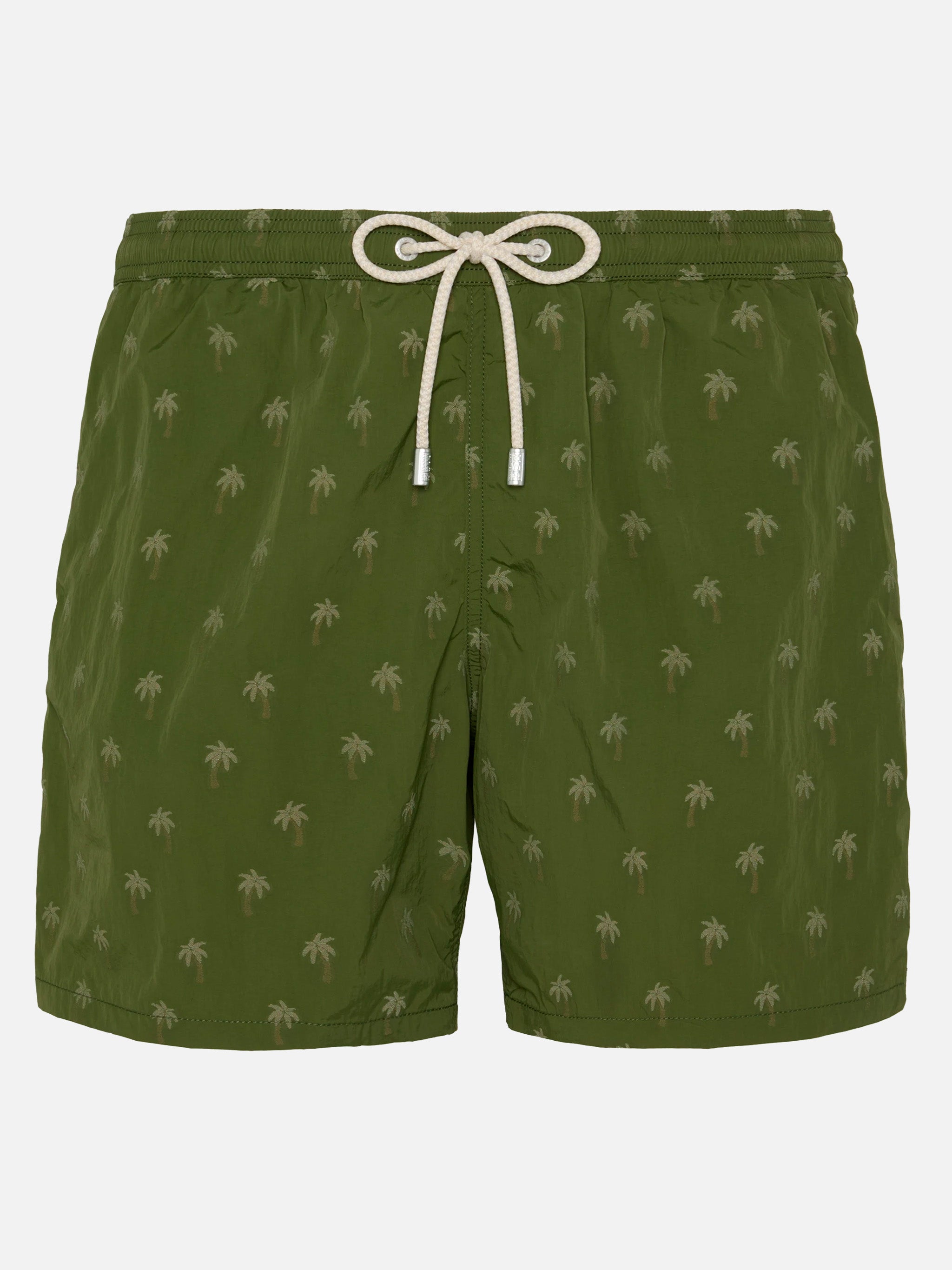 mc2-saint-barth-costume-mare-patmos-uomo-jacquard-palme-verde-militare image 1