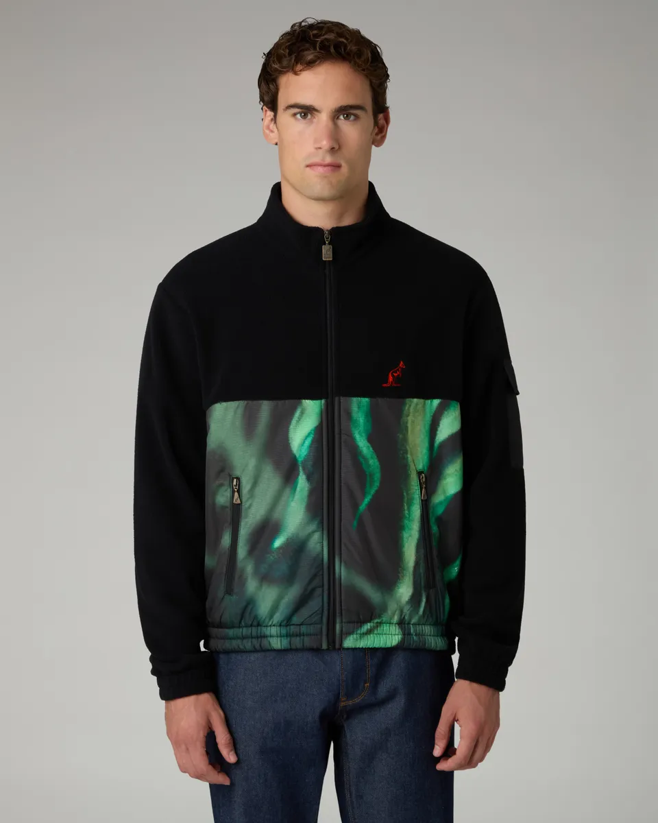 australian-blanca-multi-fabric-giacca-track-in-pile-nero image 1