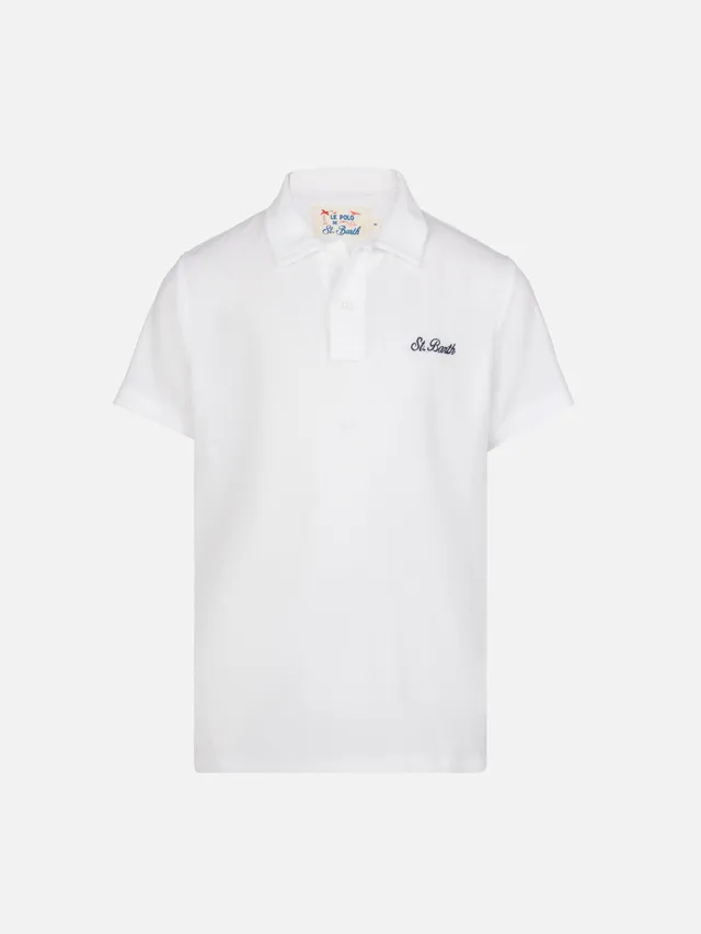 mc2-saint-barth-jeremy-jr-polo-bambino-in-spugna-bianca image 1