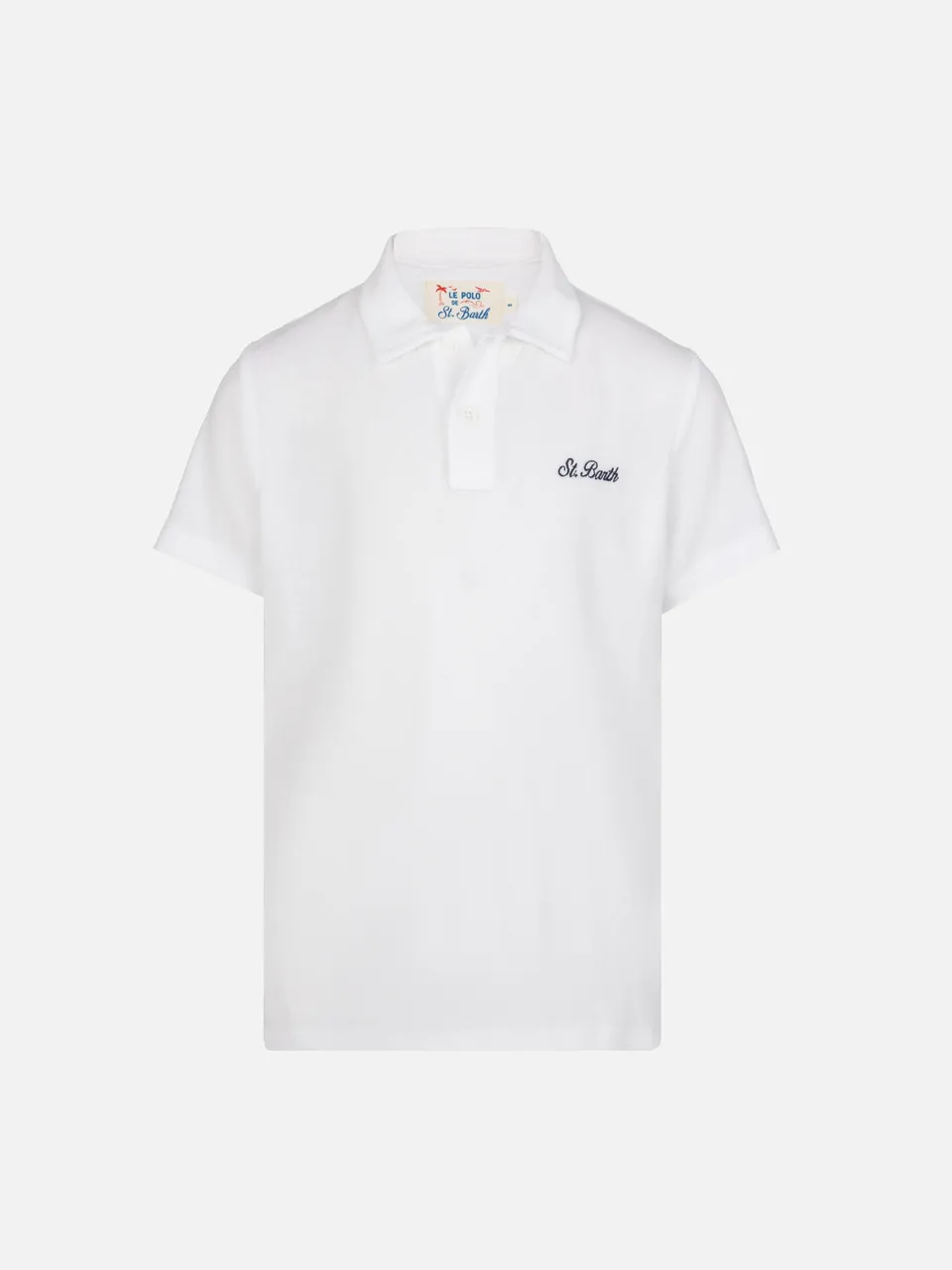 mc2-saint-barth-jeremy-jr-polo-bambino-in-spugna-bianca image 1