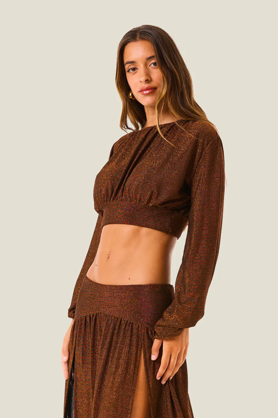 4giveness-crop-top-lurex-gloss-top-donna-brillante image 1
