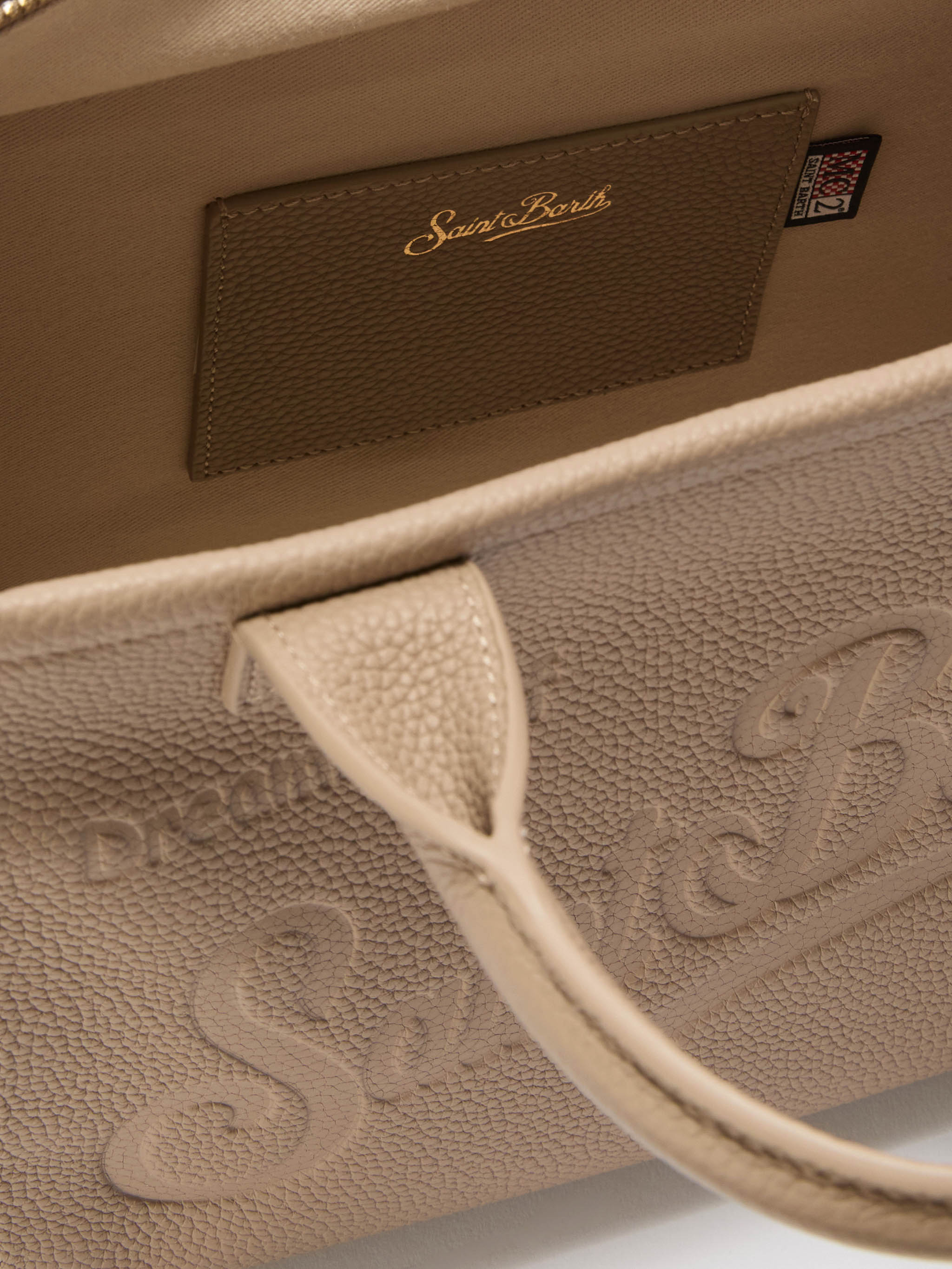 mc2-saint-barth-borsa-a-spalla-vanity-bag-midi-in-pelle-martellata-nocciola image 5