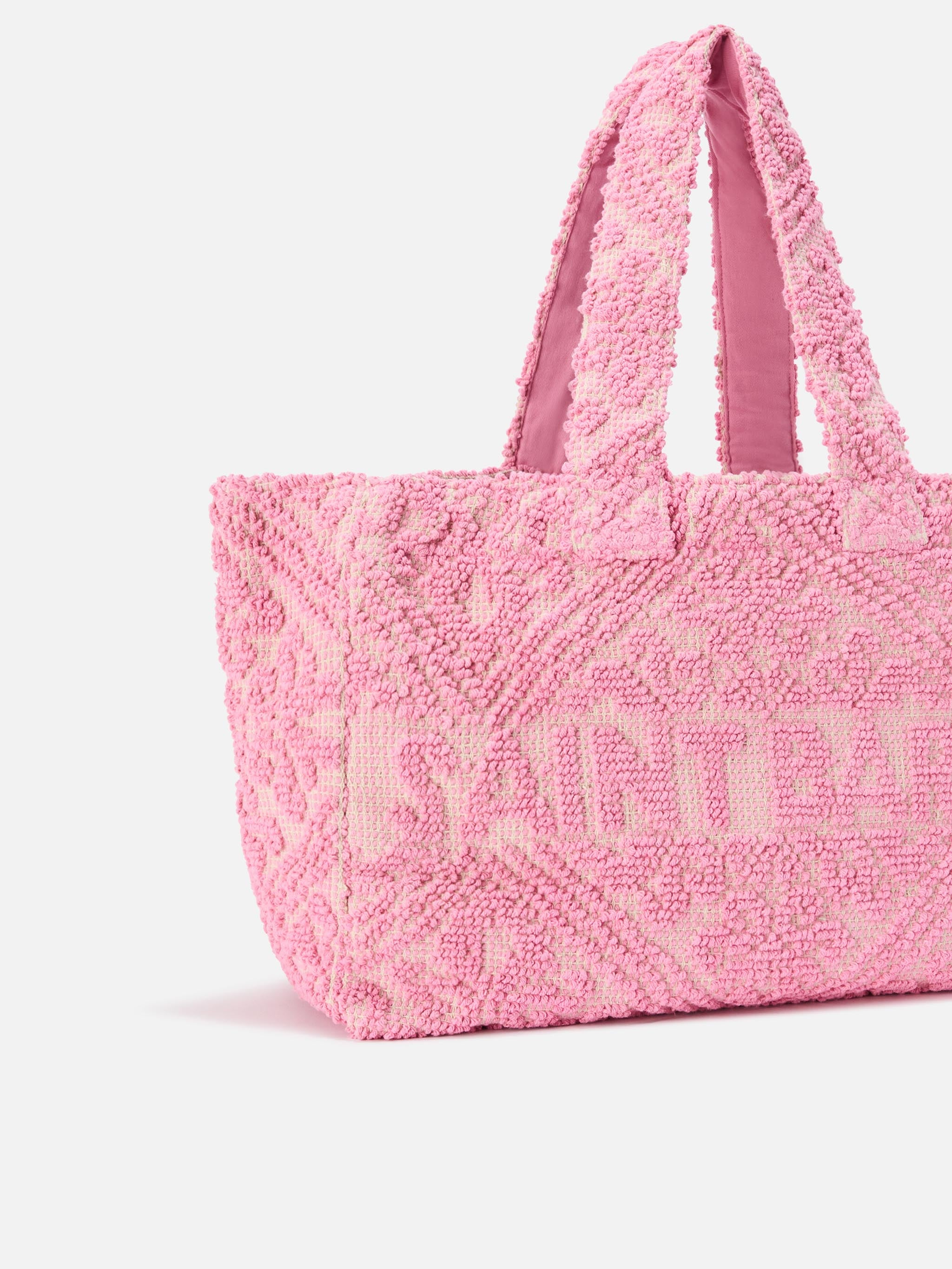 mc2-saint-barth-borsa-tufting-in-cotone-rosa-con-ricamo-in-rilievo image 2