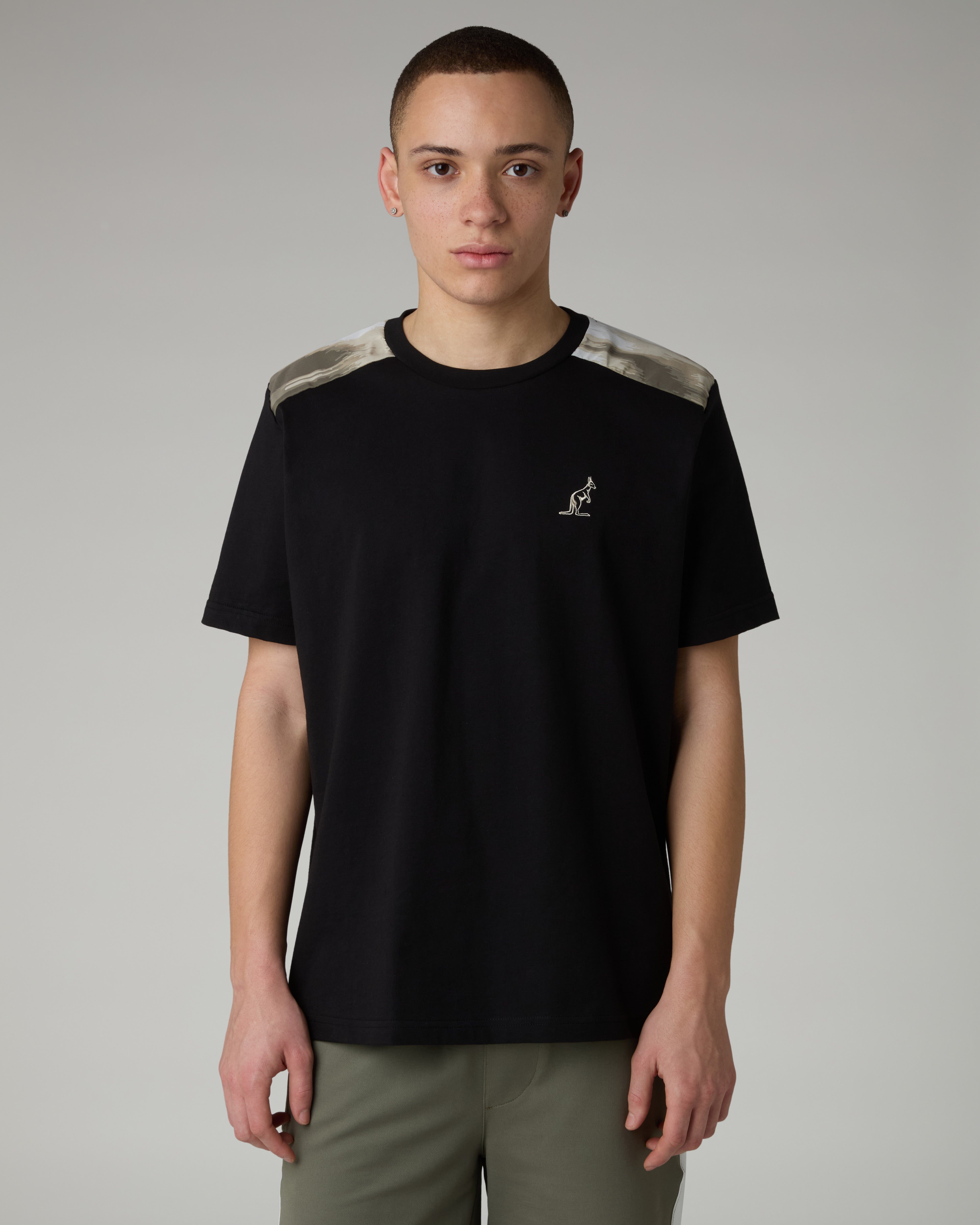 australian-doric-cotton-t-shirt-maglietta-cotone-uomo-nero image 1