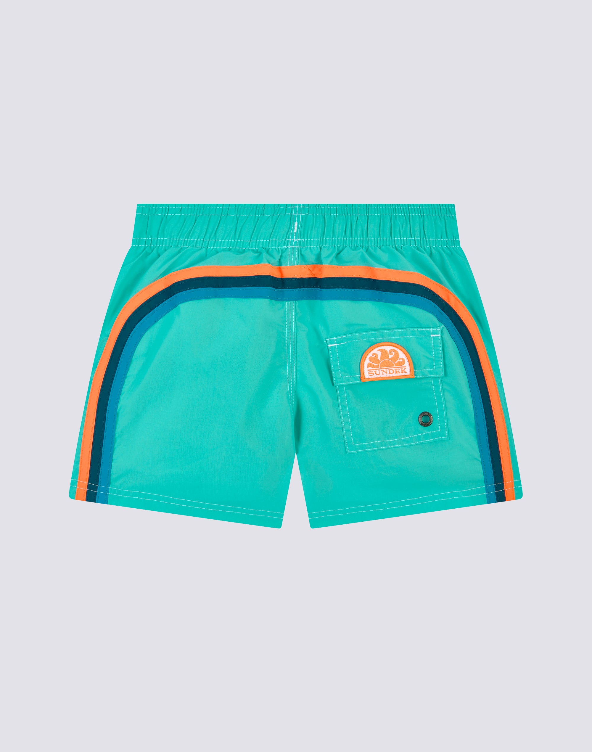 sundek-costume-mare-bambino-corto-vita-elasticata-iconic-taffeta-b504bdta100 image 1