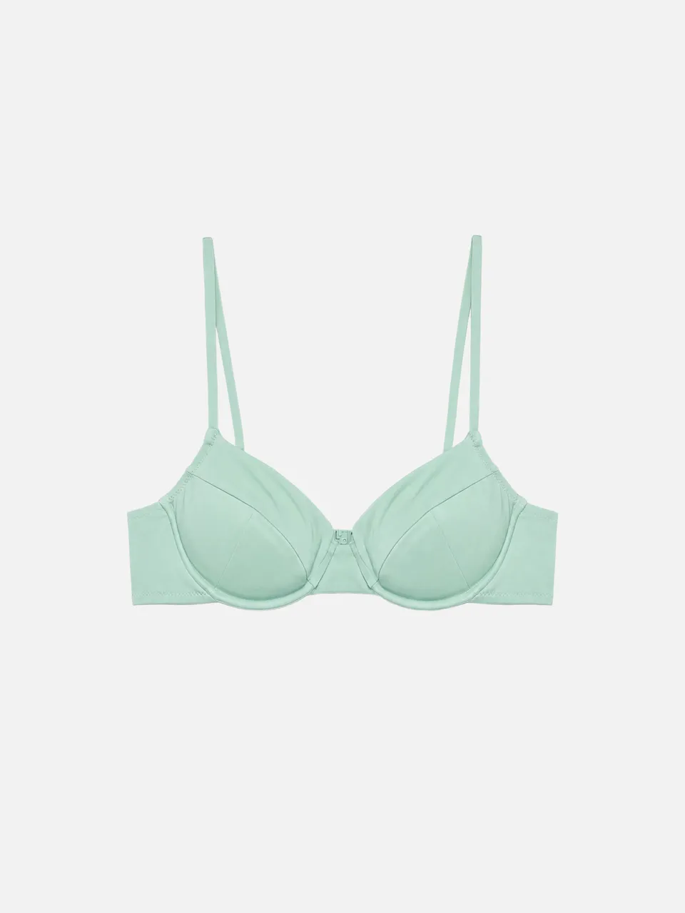 mc2-saint-barth-top-bikini-bea-bralette-con-ferretto-verde-salvia-tinta-unita image 1