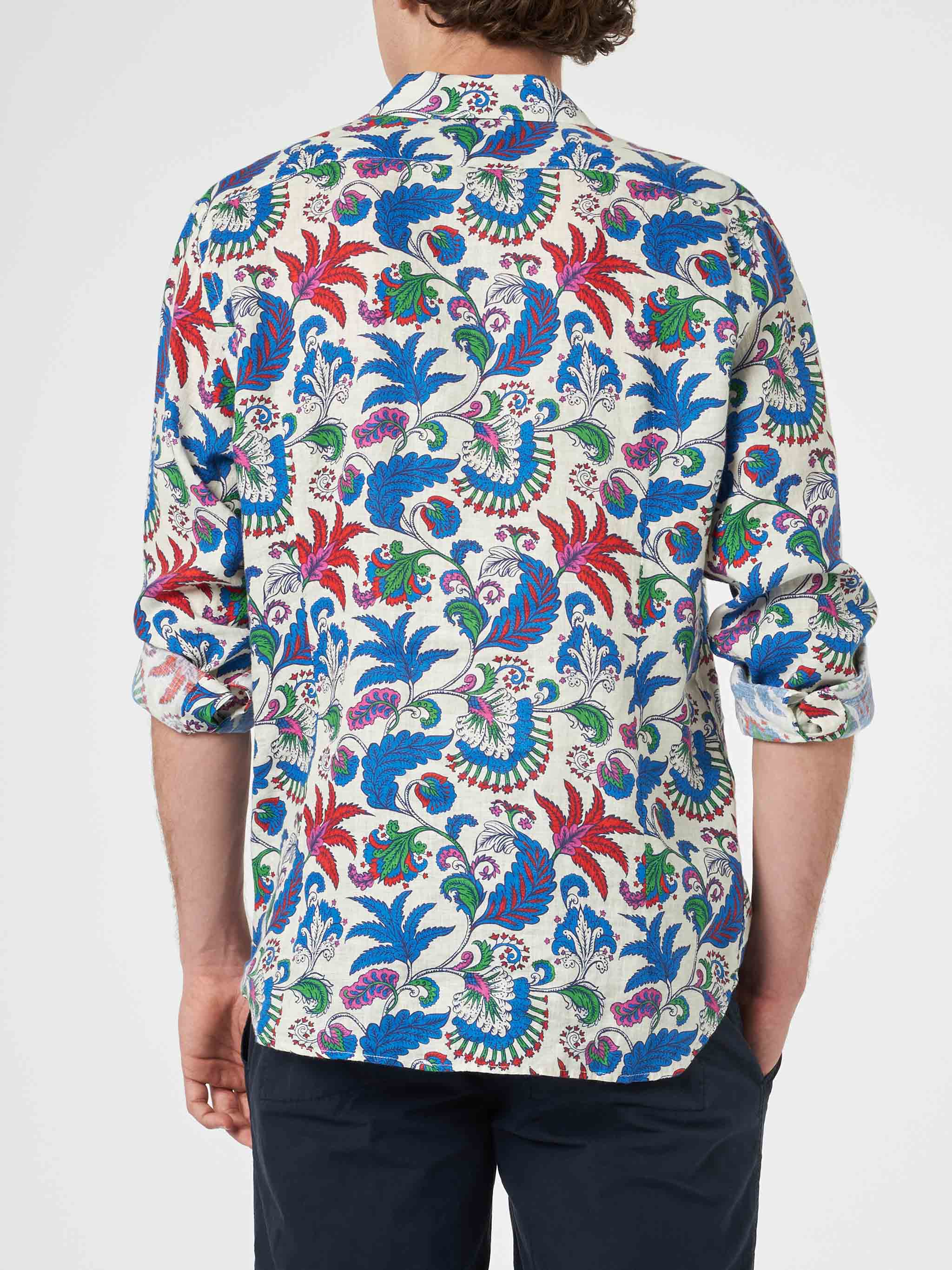 mc2-saint-barth-camicia-pamplona-uomo-in-lino-stampa-fiori image 2