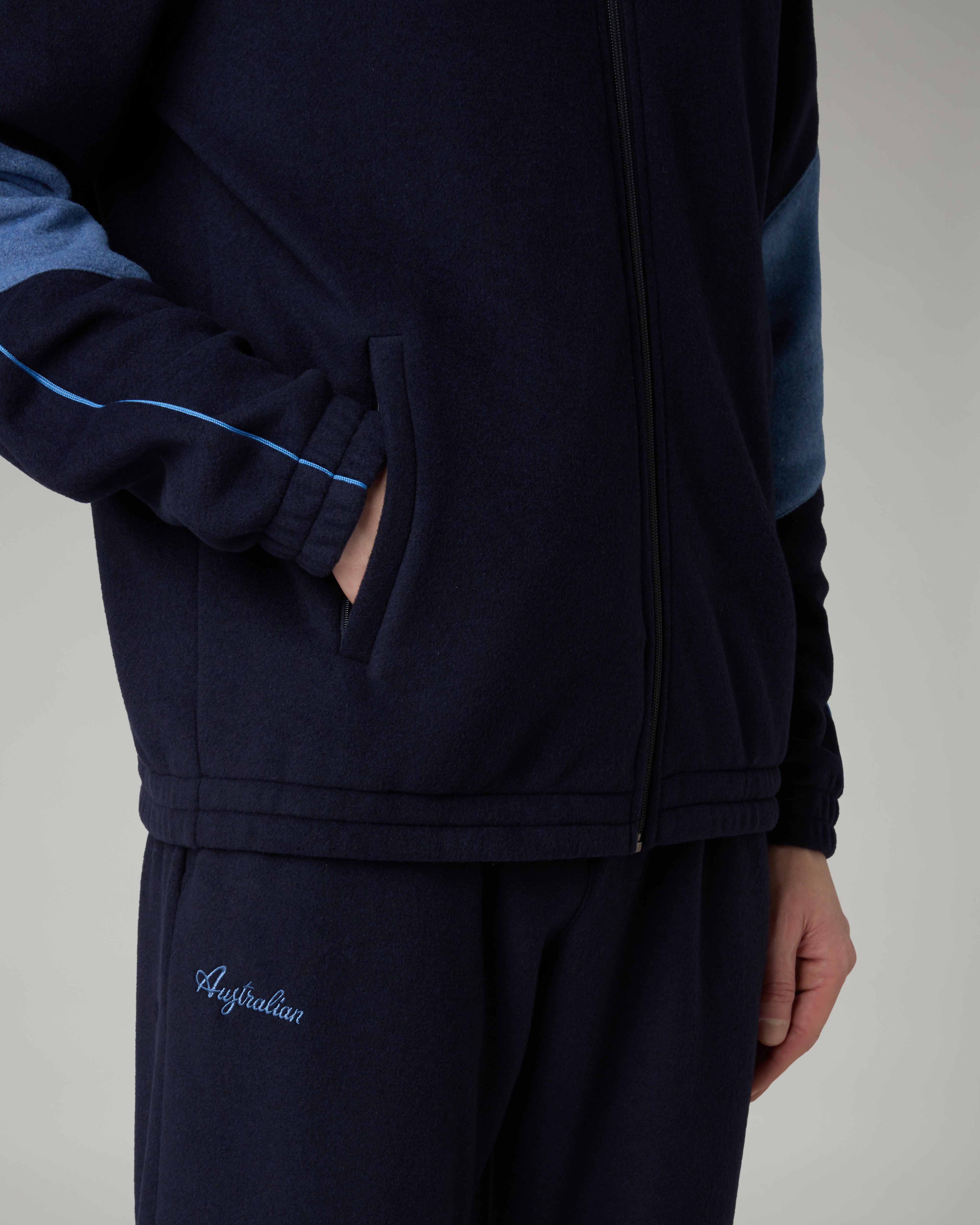 australian-color-block-softech-tracksuit-tuta-softech-blu-navy-made-in-italy image 5