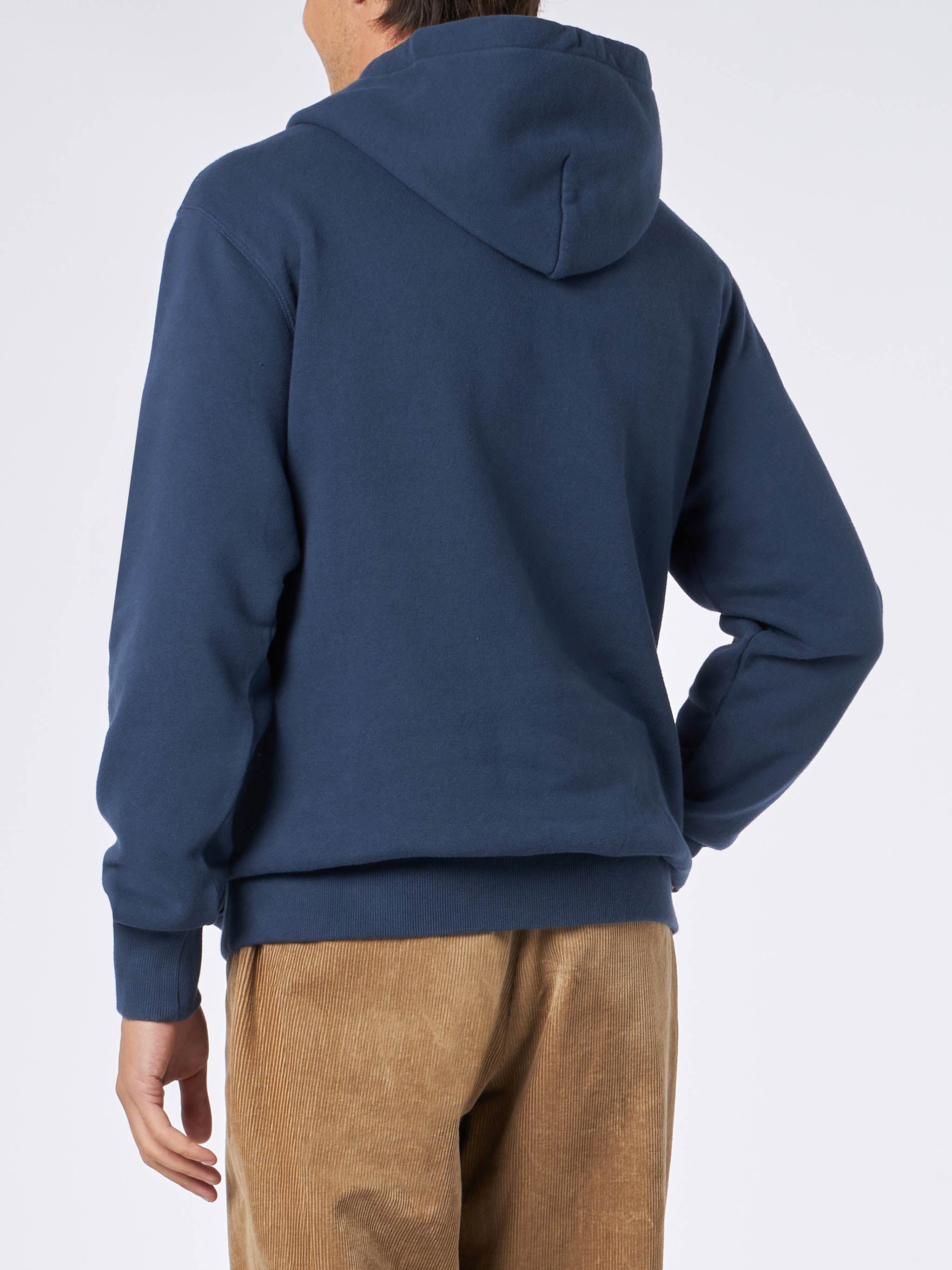 mc2-saint-barth-tribeca-felpa-uomo-con-cappuccio-blu-con-patch image 3