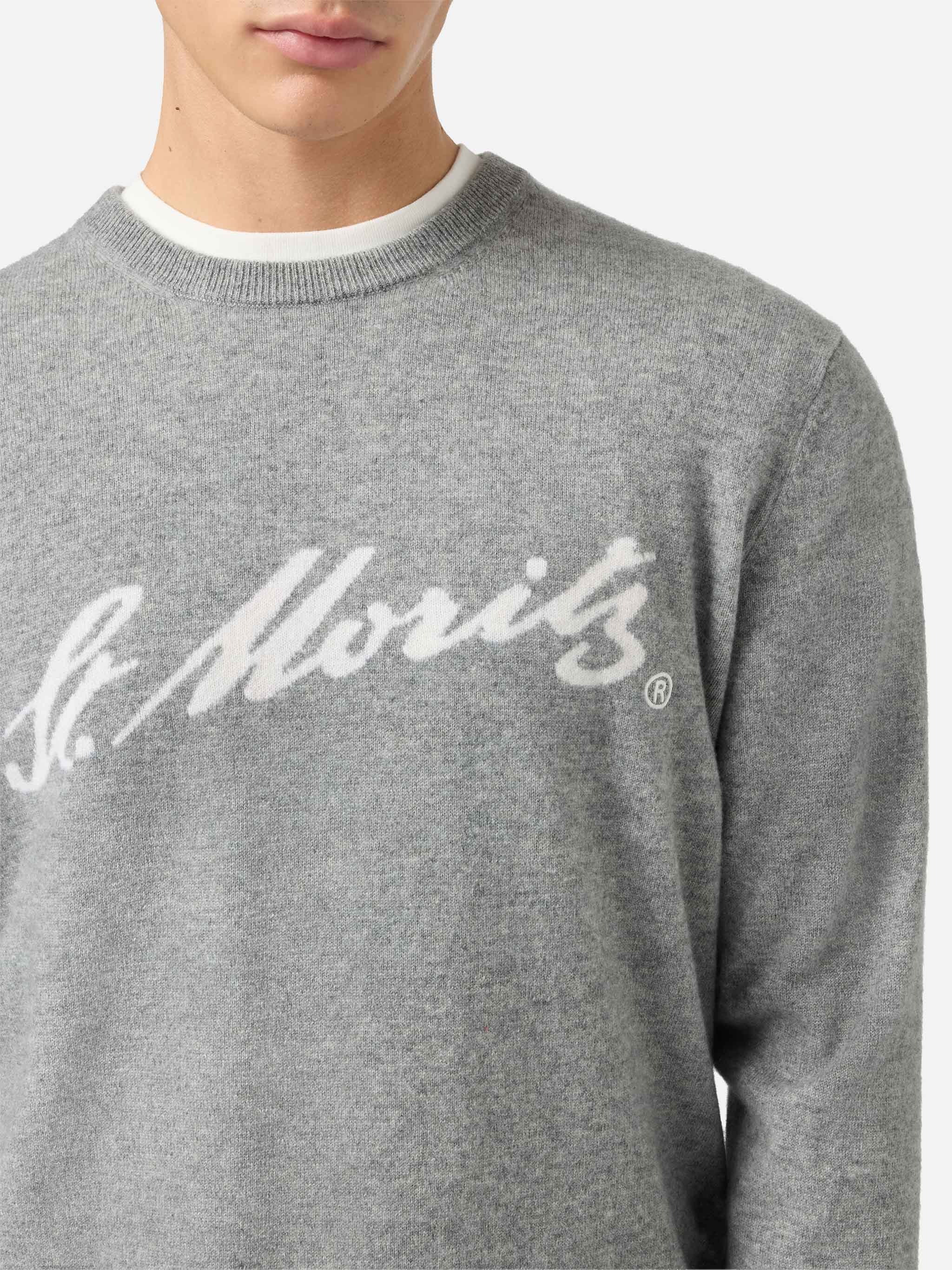 mc2-saint-barth-maglione-heron-light-in-100-cashmere-grigio-con-intarsio-st-mori image 2