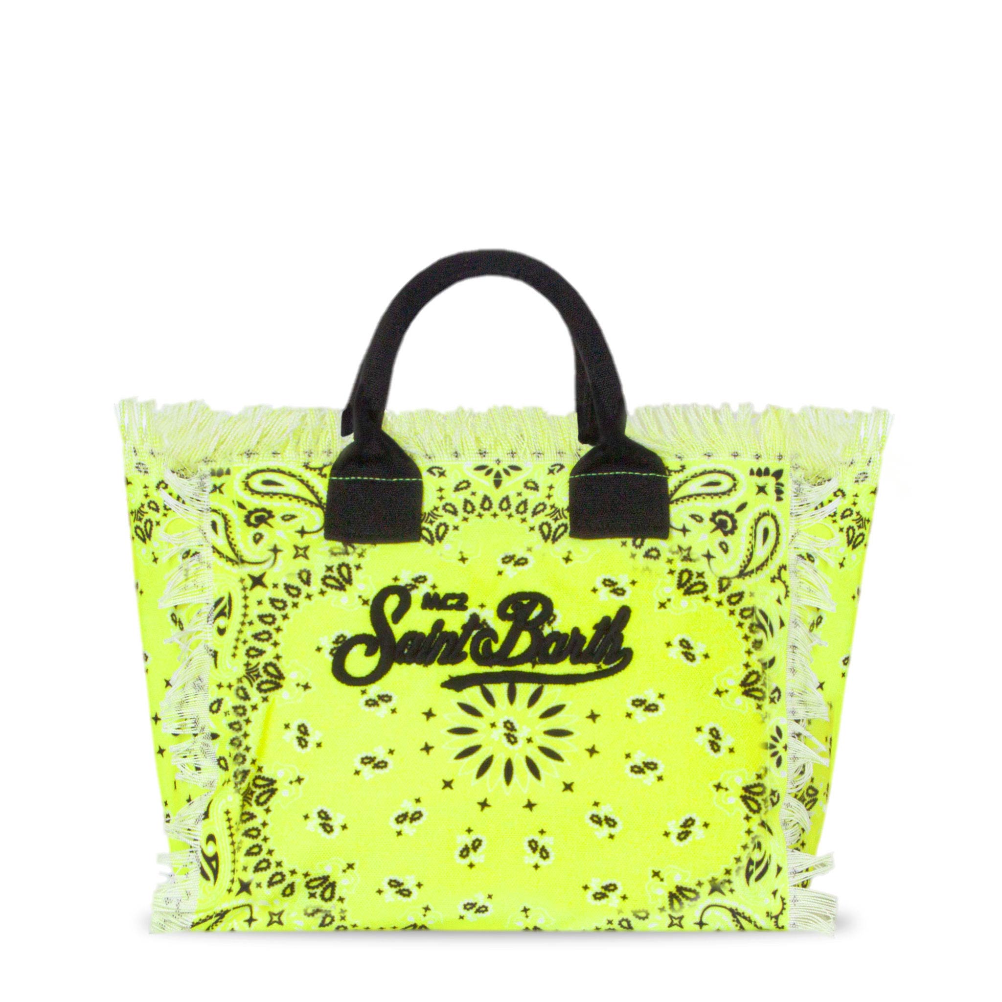 mc2-saint-barth-colette-borsa-canvas-cotone-bandana-giallo-fluo image 5