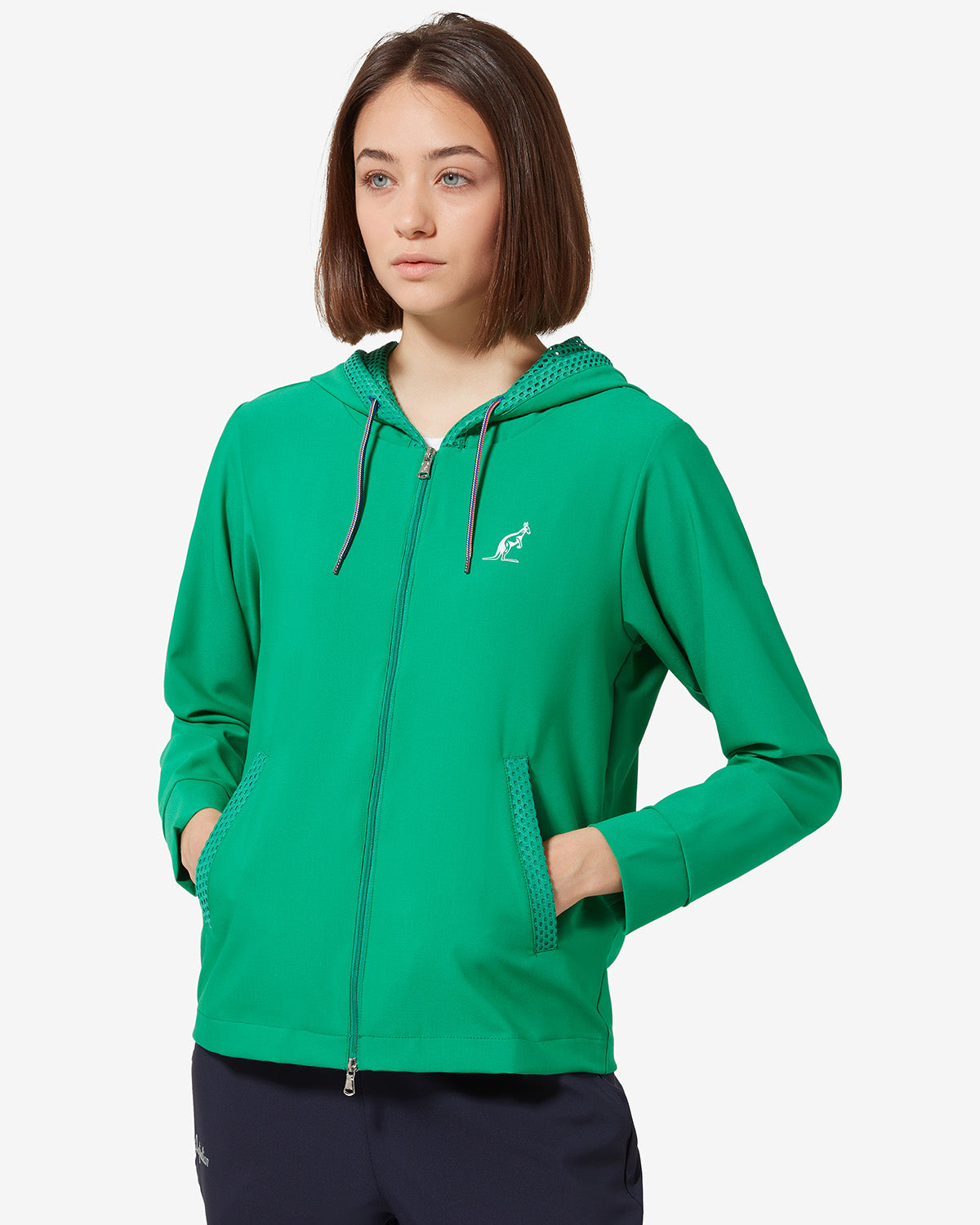 australian-shade-grid-tracksuit-tuta-sportiva-verde-con-cappuccio-e-logo-olograf image 3