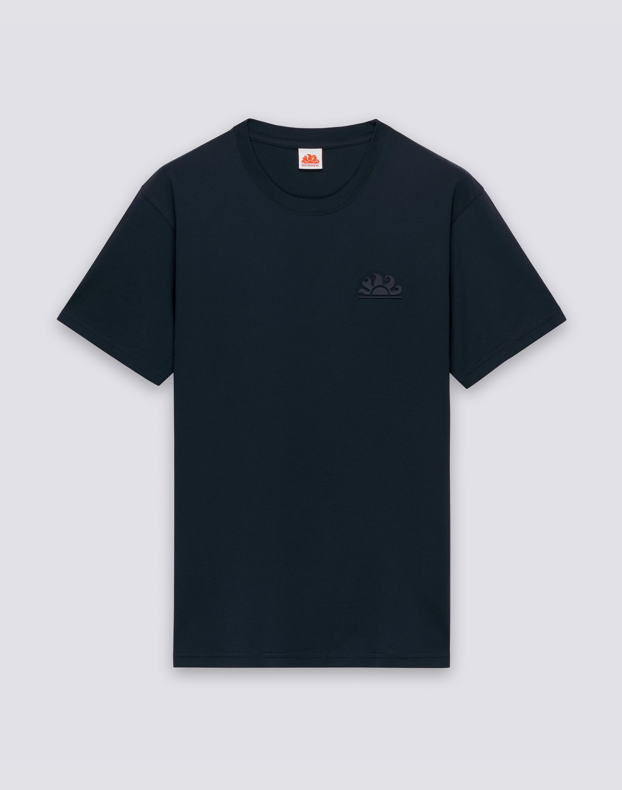 sundek-t-shirt-uomo-a-girocollo-mezza-manica-con-logo-embossato-regular-fit image 1