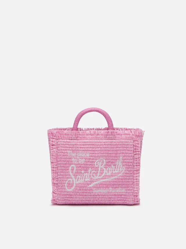 mc2-saint-barth-mini-vanity-borsa-paglia-rosa image 1
