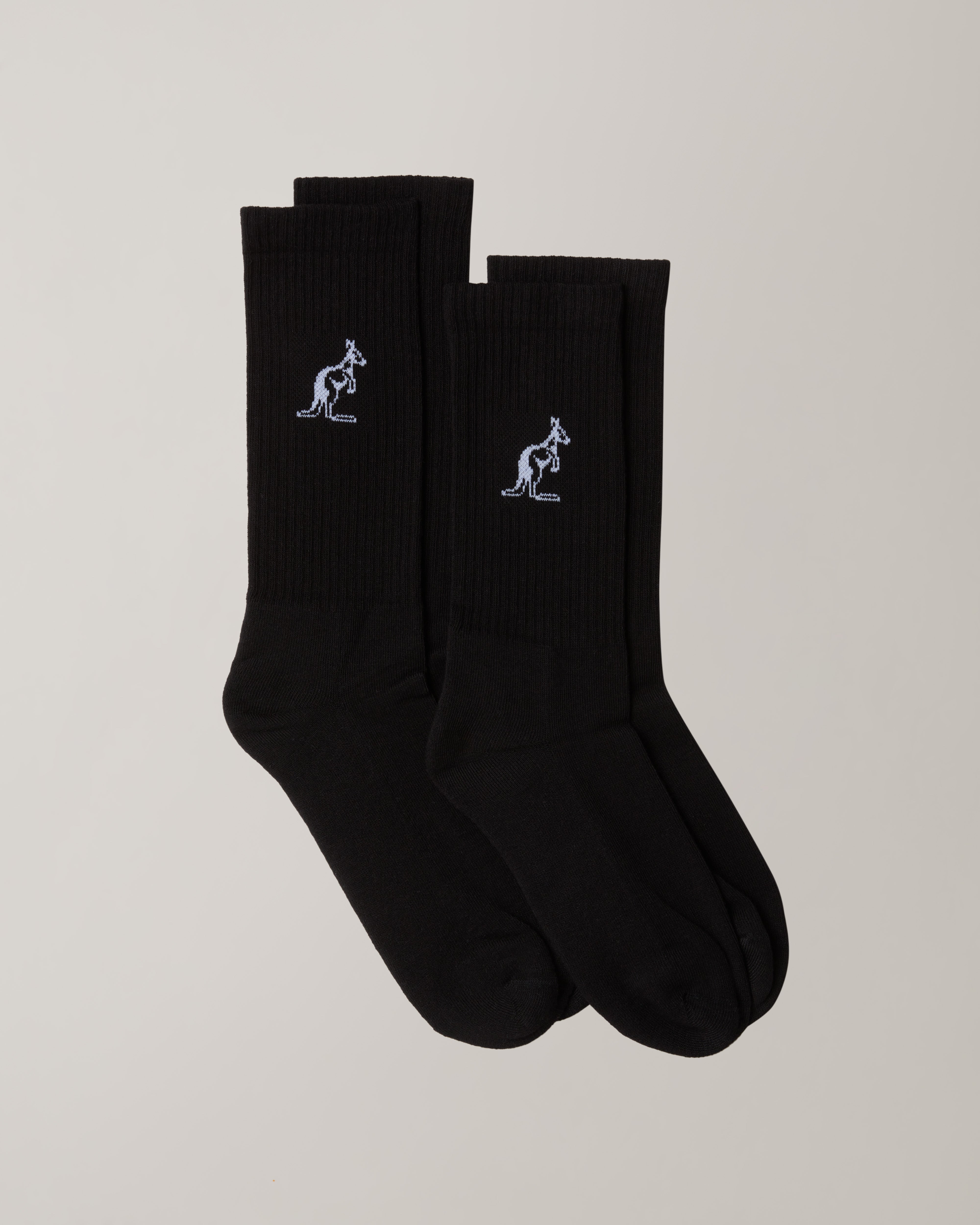 australian-bi-pack-calze-in-cotone-nere-doppio-paio-tennis image 1