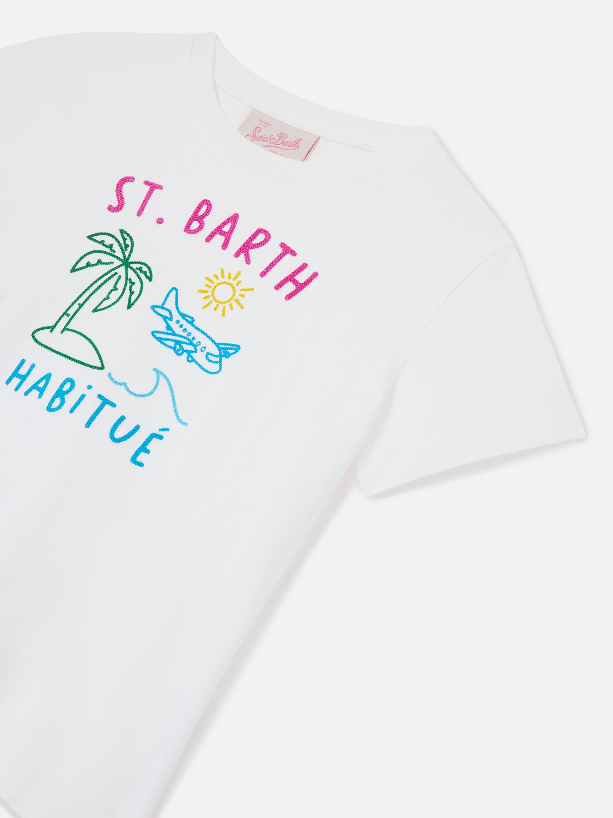 mc2-saint-barth-portland-jr-t-shirt-bambina-cotone-blu-habitu image 2