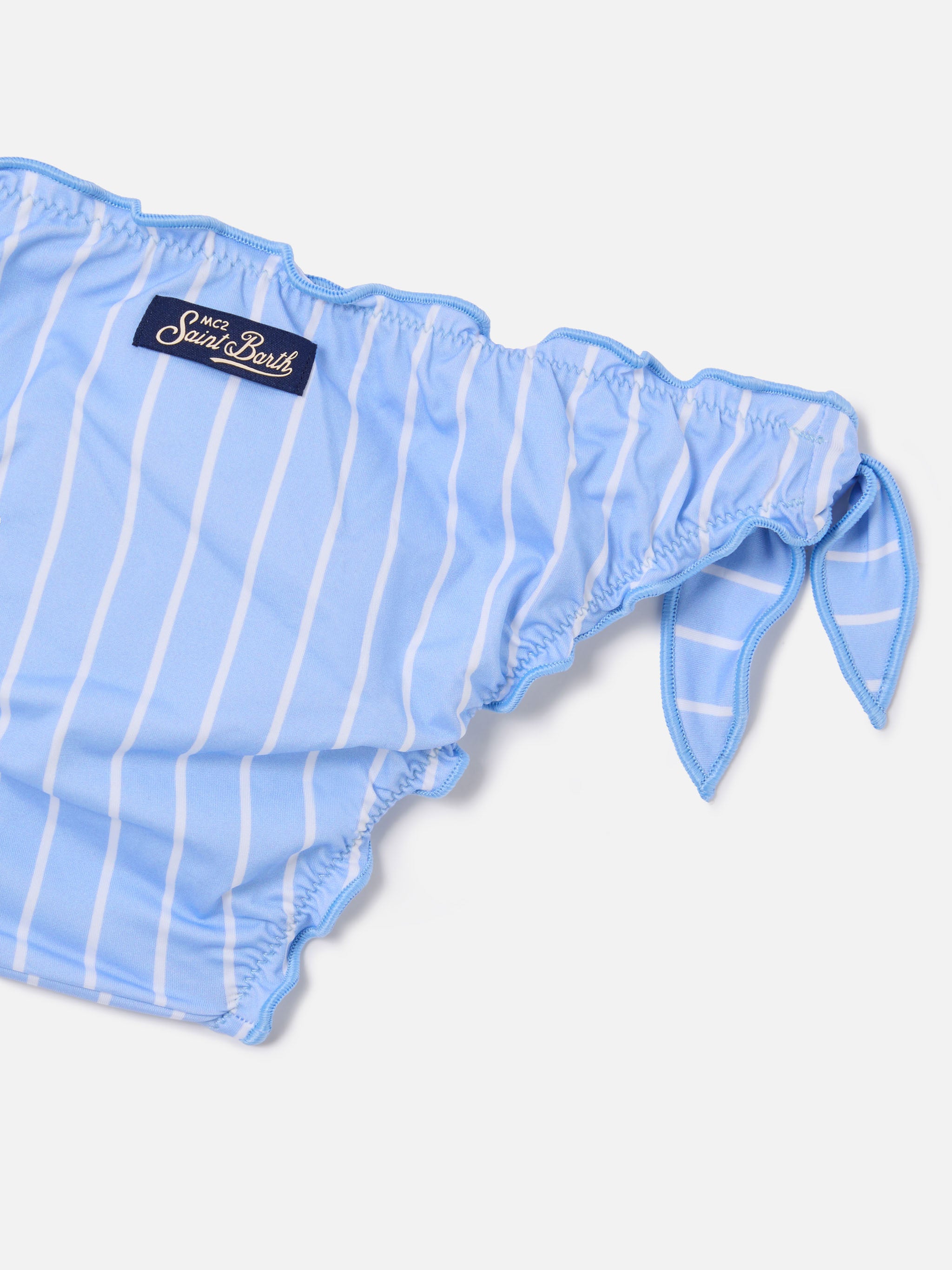 mc2-saint-barth-bikini-emy-bambina-a-righe-azzurre-e-bianche-con-bordi-arricciat image 3