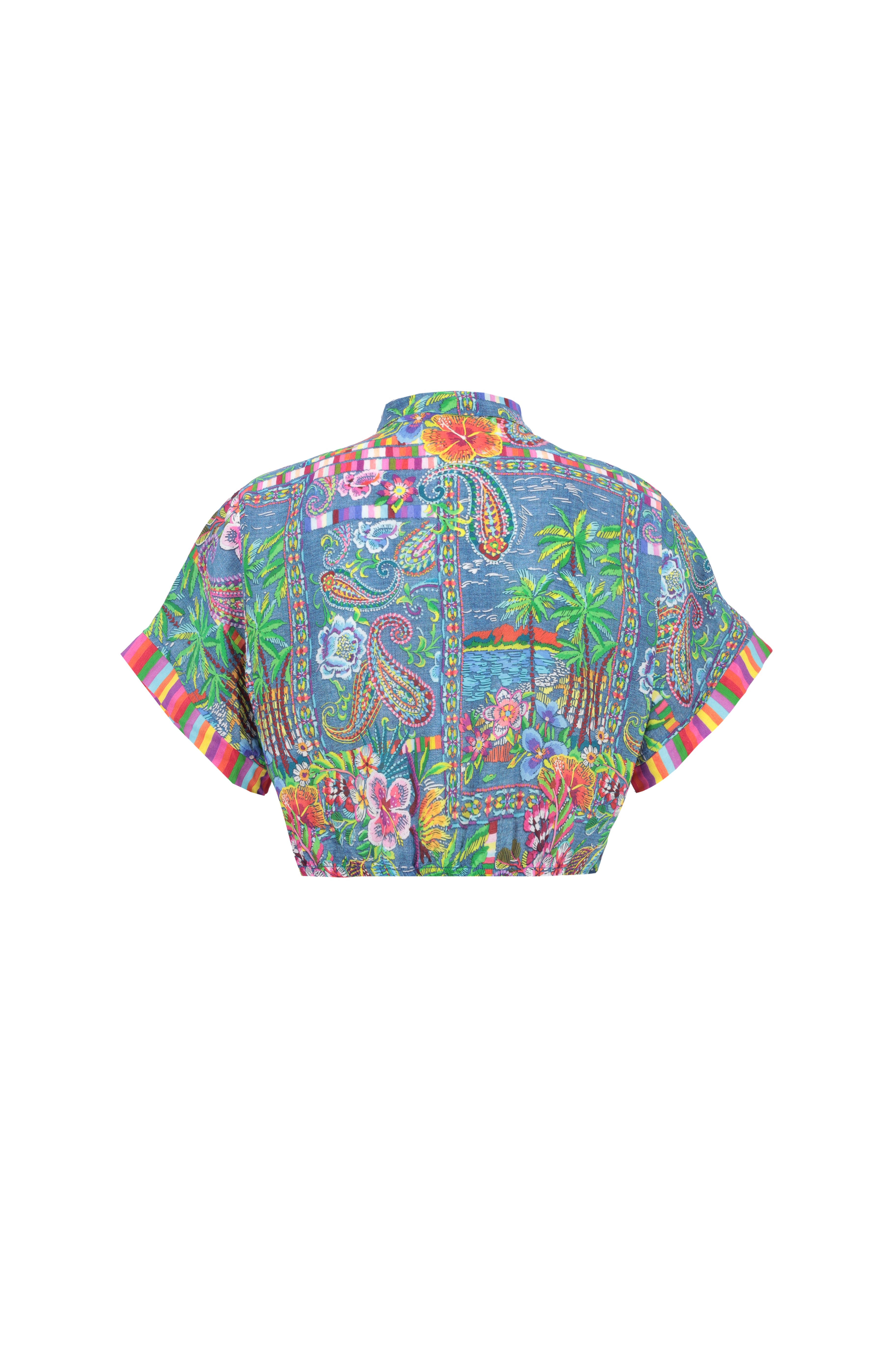 4giveness-camicia-crop-con-nodo-in-mussola-fantasia-cover-up-bimba image 2