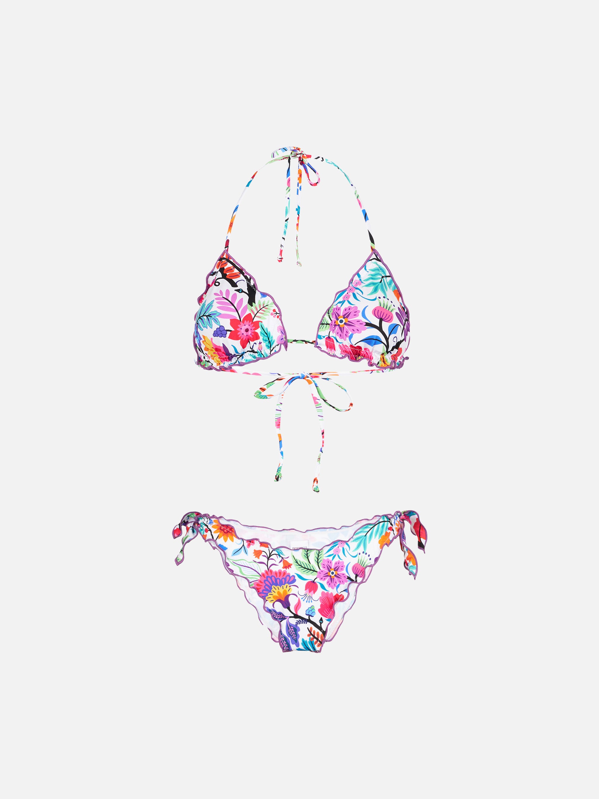 mc2-saint-barth-top-bikini-sagittarius-donna-triangolo-bianco-floreale-con-balze image 2