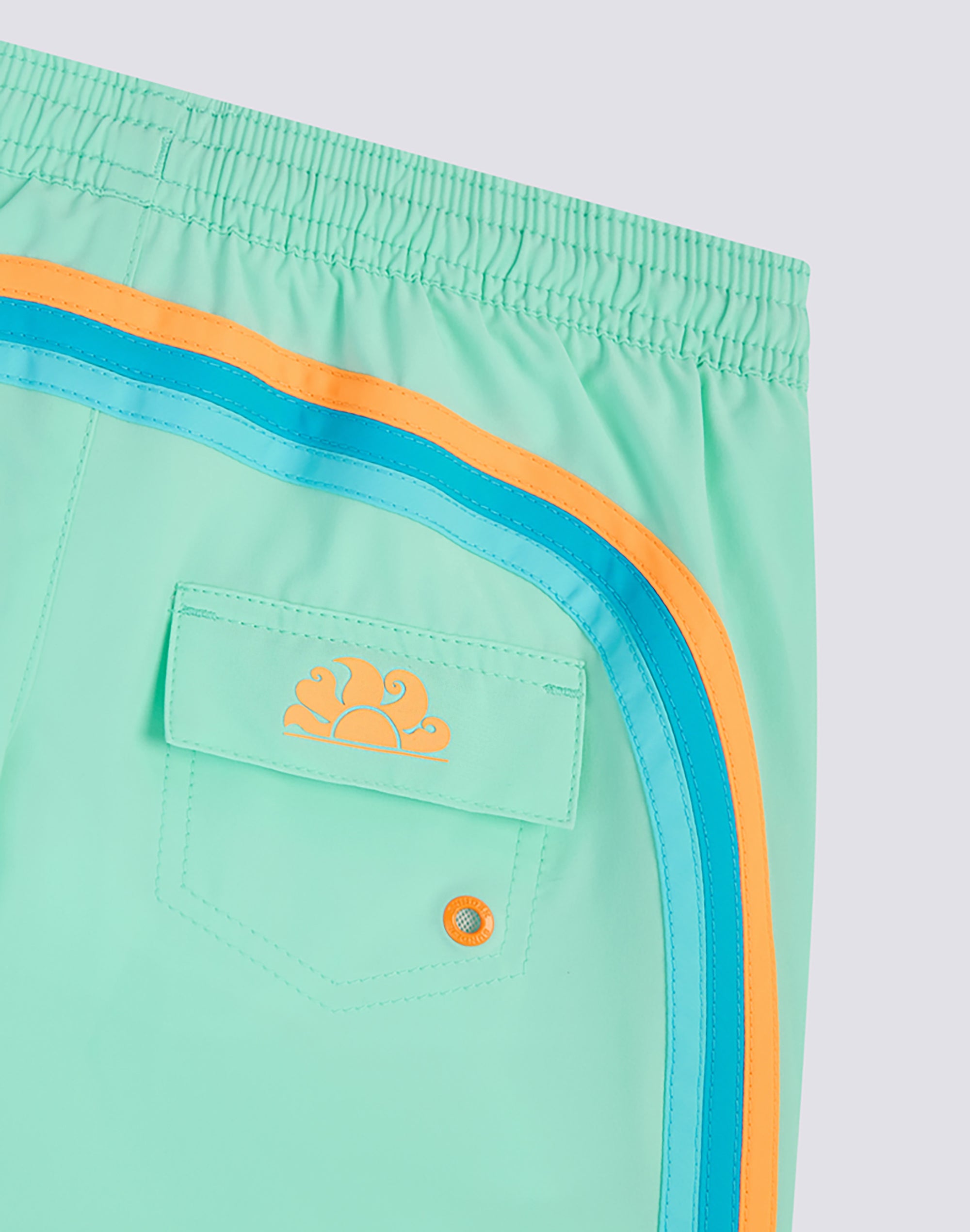 sundek-costume-da-bagno-bambino-corto-vita-elasticata-in-tessuto-stretch-iconic image 3
