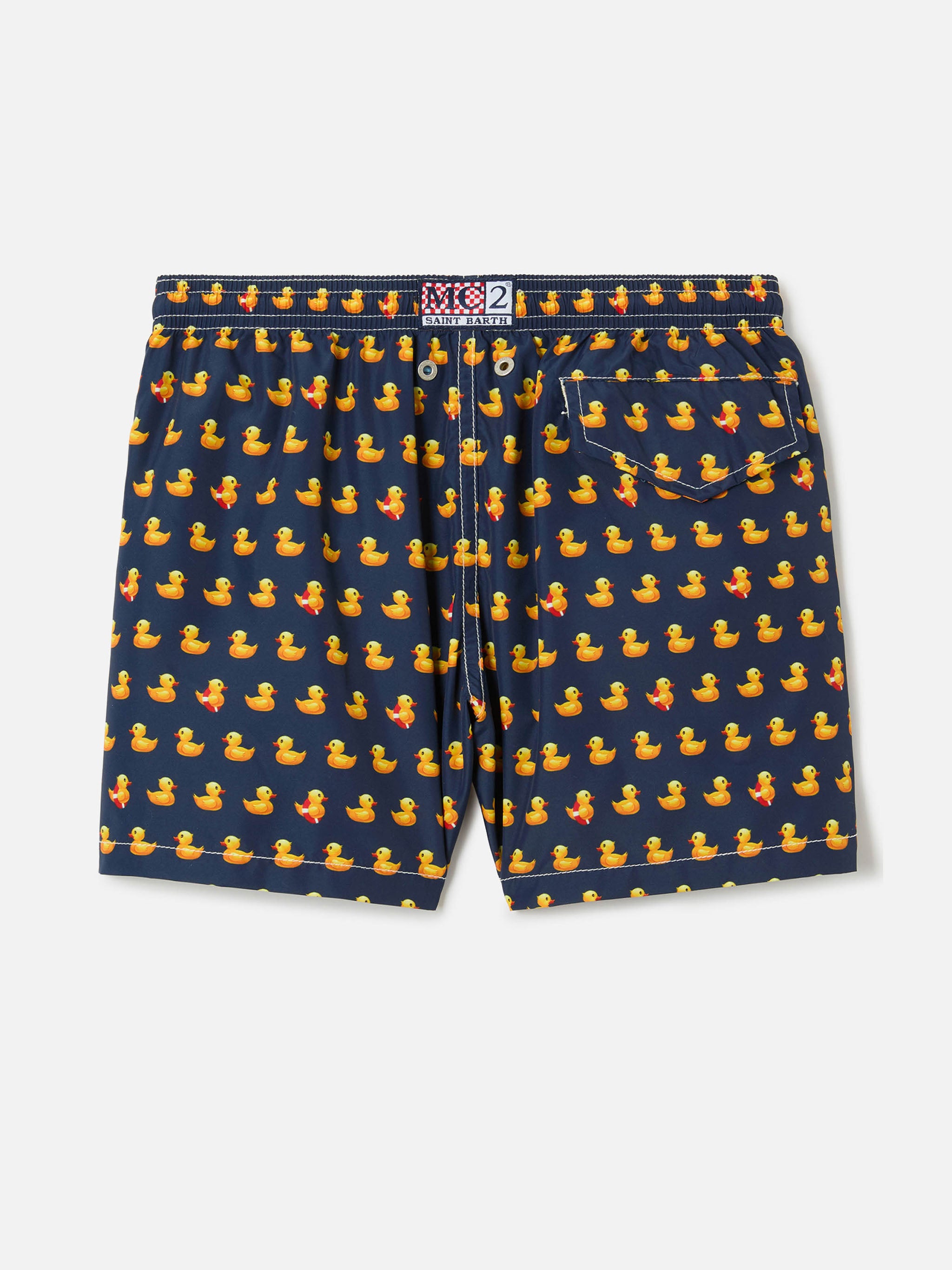 mc2-saint-barth-jean-costume-bagno-bambino-stampa-papere-blu-navy image 2