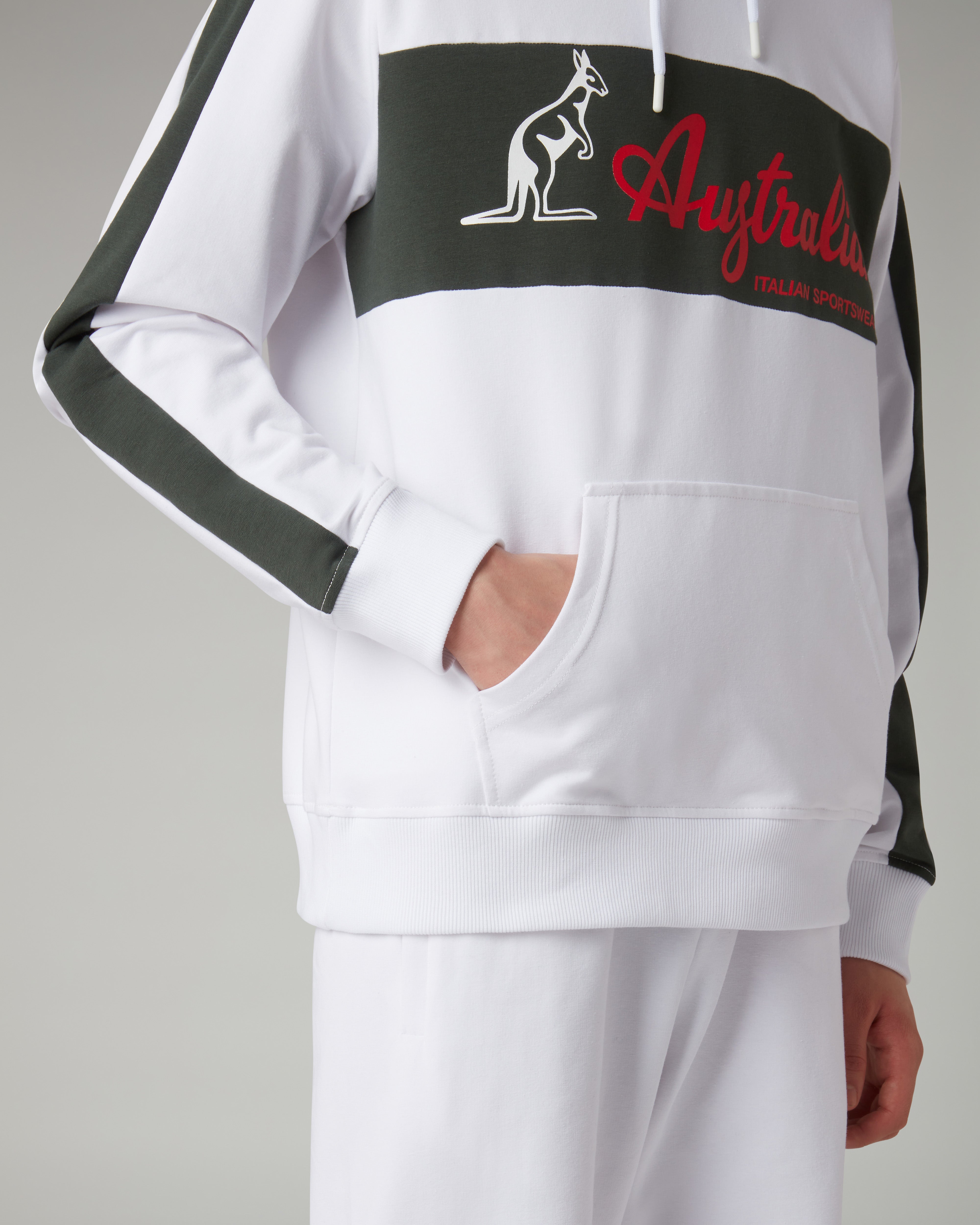 australian-elio-hoodie-felpa-cappuccio-bianca image 5