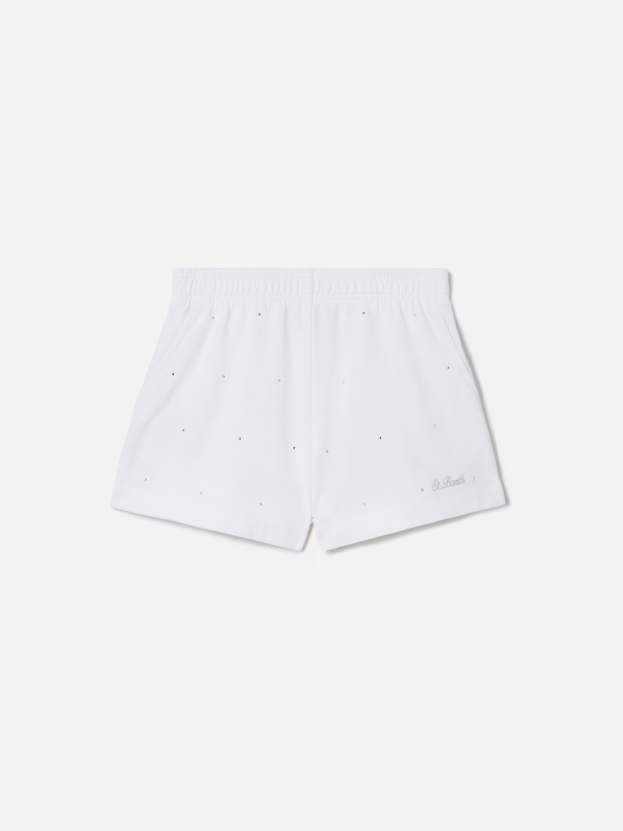mc2-saint-barth-cate-light-shorts-in-cotone-bianco-con-strass image 6