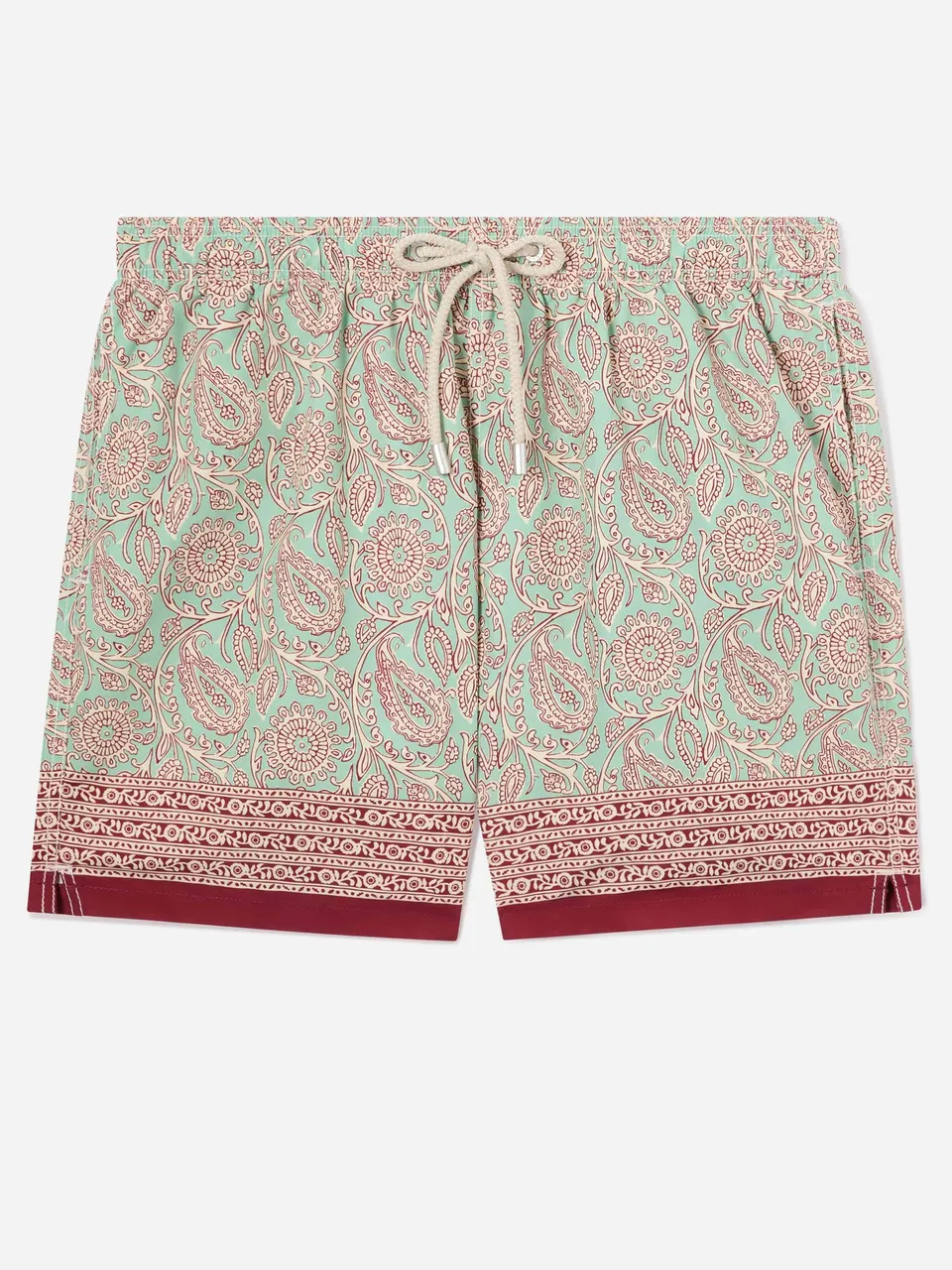 mc2-saint-barth-gustavia-costume-mare-uomo-verde-acqua-paisley-boxer image 1