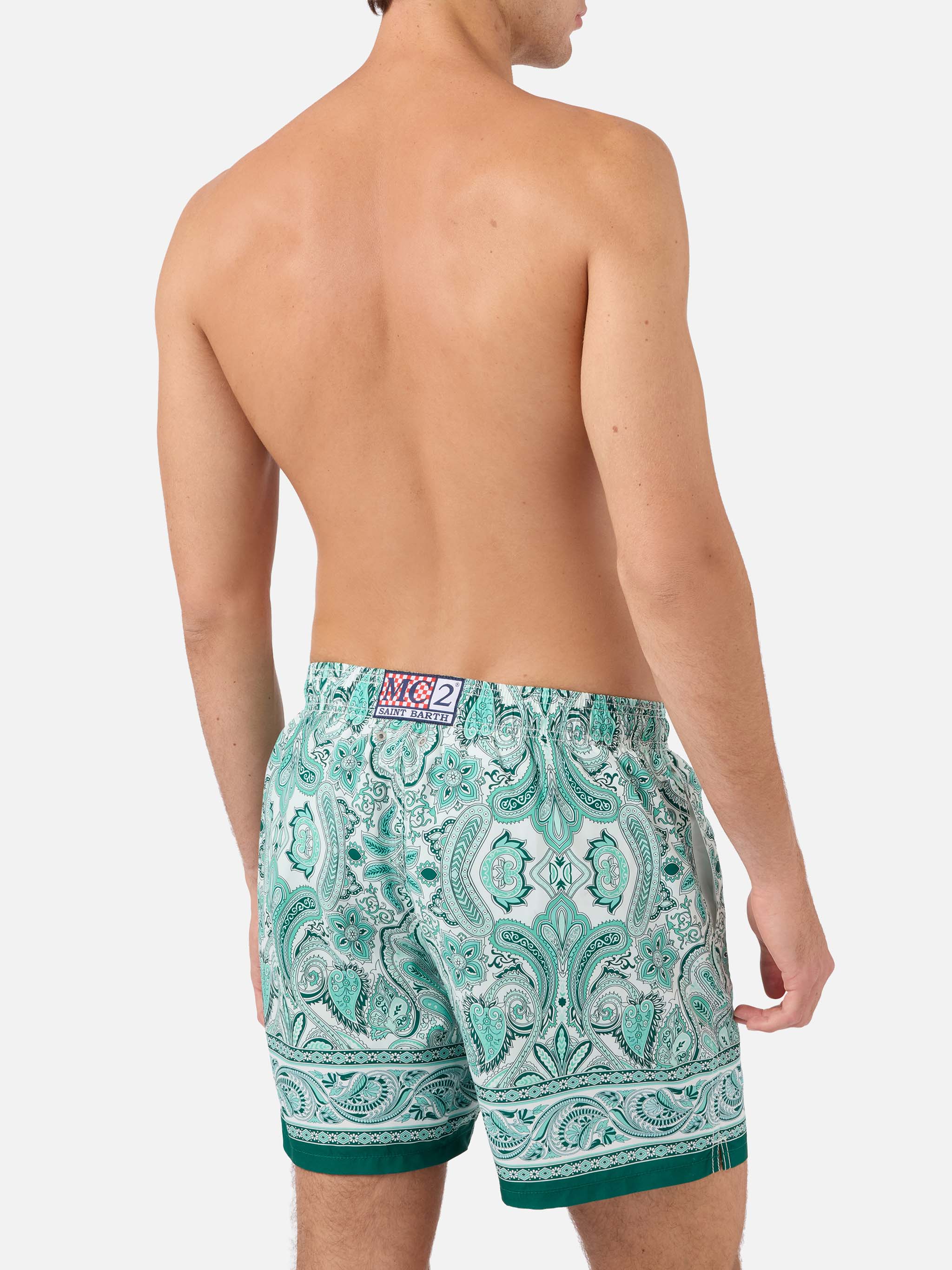 mc2-saint-barth-gustavia-costume-mare-uomo-paisley-verde-grigio-chiaro image 5