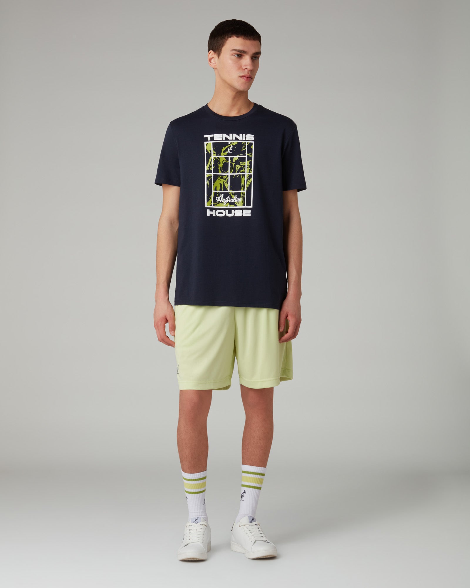 australian-ripple-court-t-shirt-uomo-blu-navy-maglia-tennis image 2