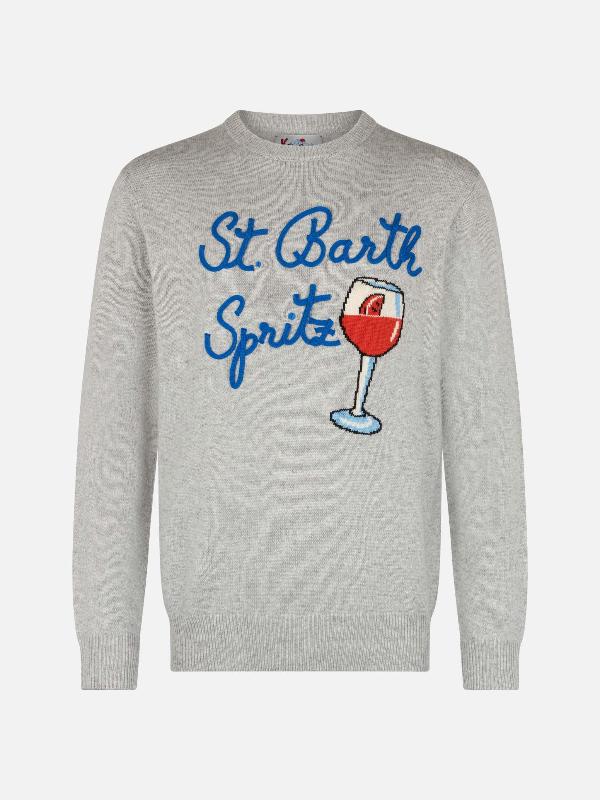 mc2-saint-barth-heron-maglione-girocollo-uomo-verde-con-jacquard-spritz image 5