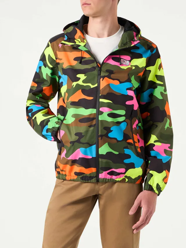 mc2-saint-barth-giacca-kauris-uomo-camouflage-fluo-impermeabile image 1