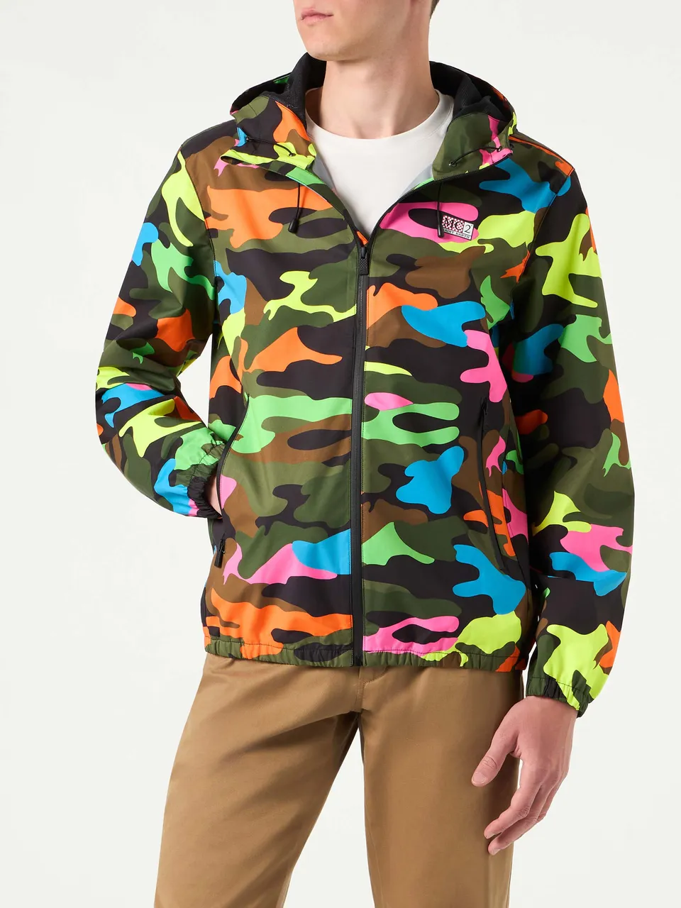 mc2-saint-barth-giacca-kauris-uomo-camouflage-fluo-impermeabile image 1