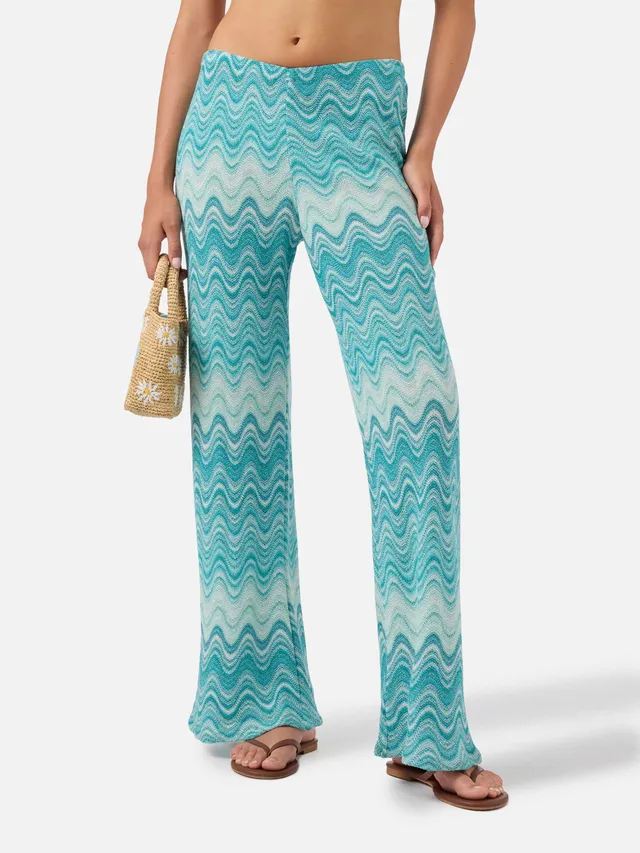 mc2-saint-barth-pantalone-lungo-donna-amalia-in-raschel-degrad-verde-acqua image 1